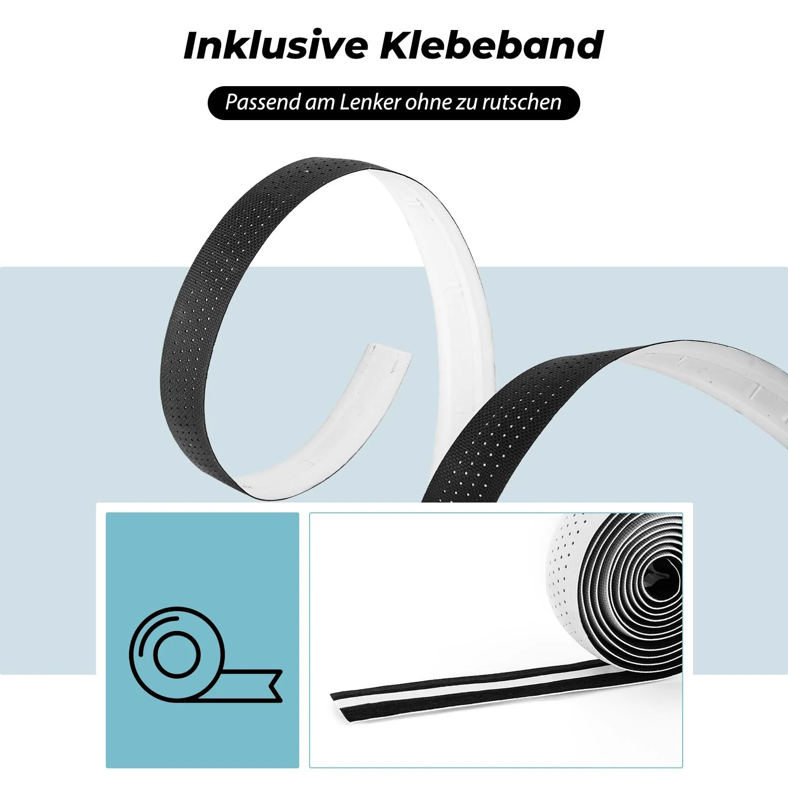 ROCKBROS Lenkerband Rennrad Rutschfest Stoßdämpfer 89dbae271f56