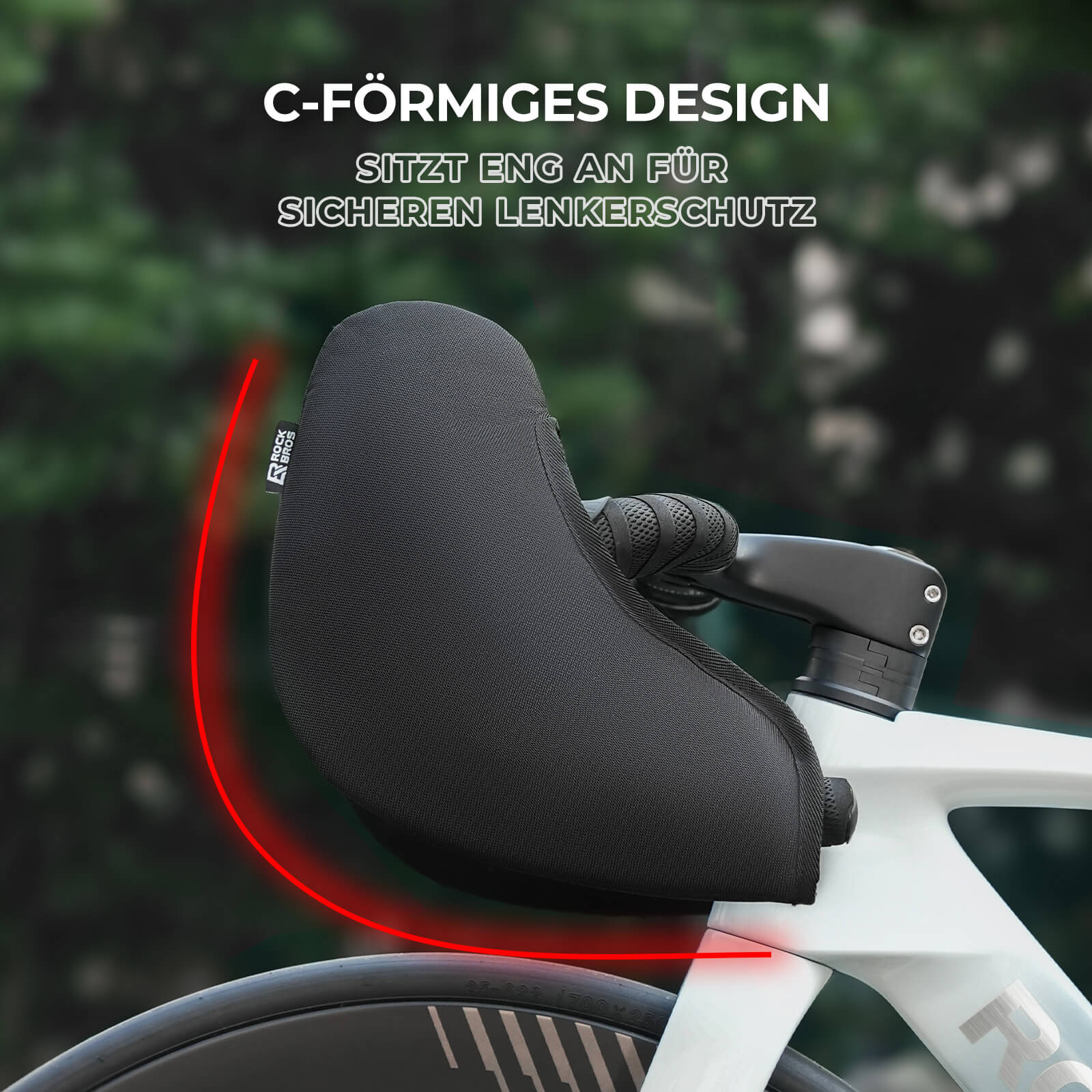 ROCKBROS Lenkerschutz Universell   Stoßdämpfend  7aa0cf93357e