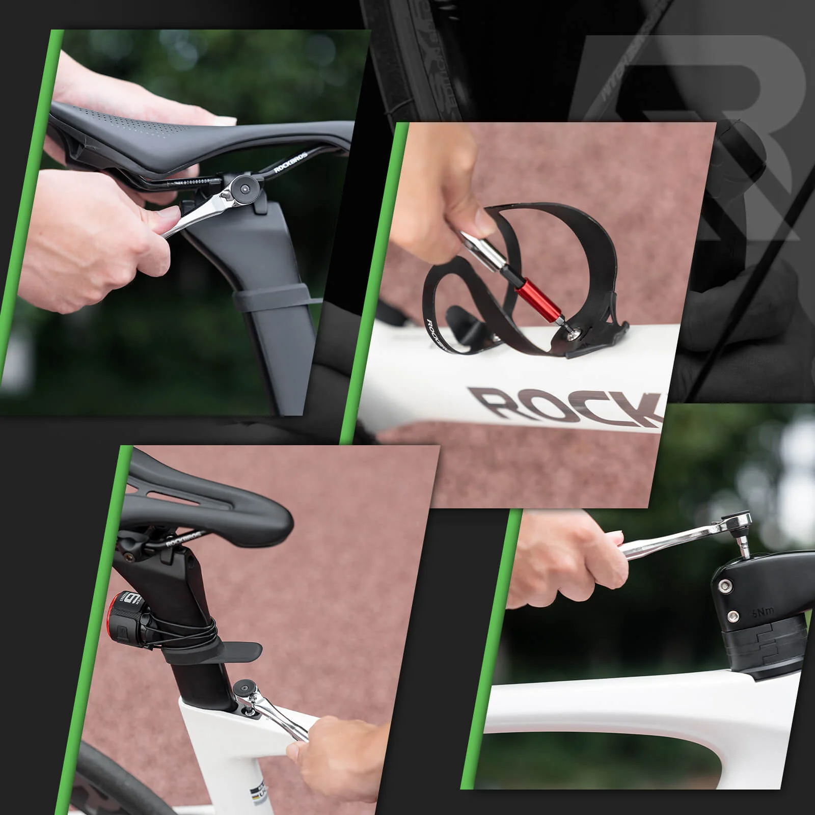 ROCKBROS Magnetisches Fahrradwerkzeugset mit Ratsc 19b9ea125529