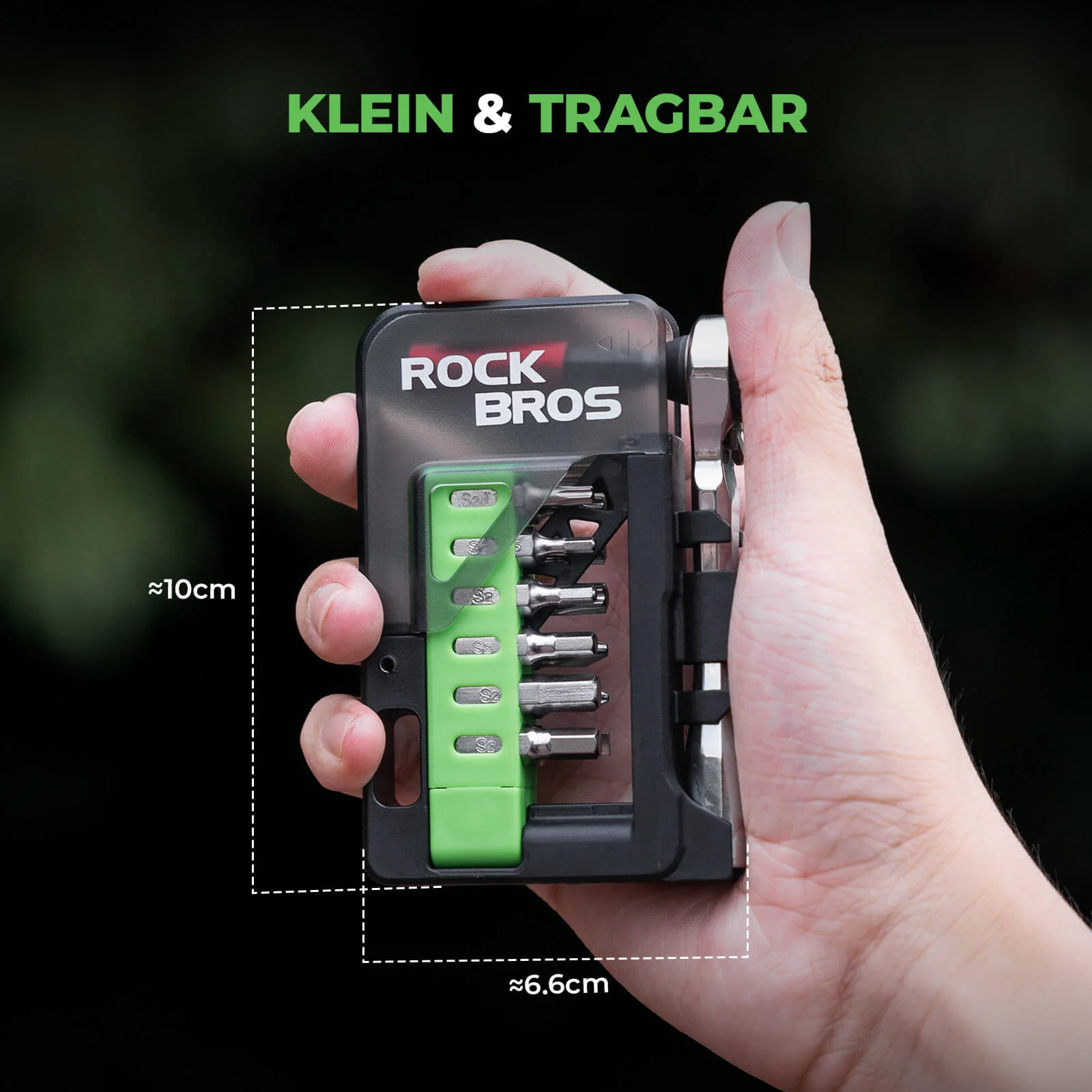 ROCKBROS Magnetisches Fahrradwerkzeugset mit Ratsc a3cc013f9704