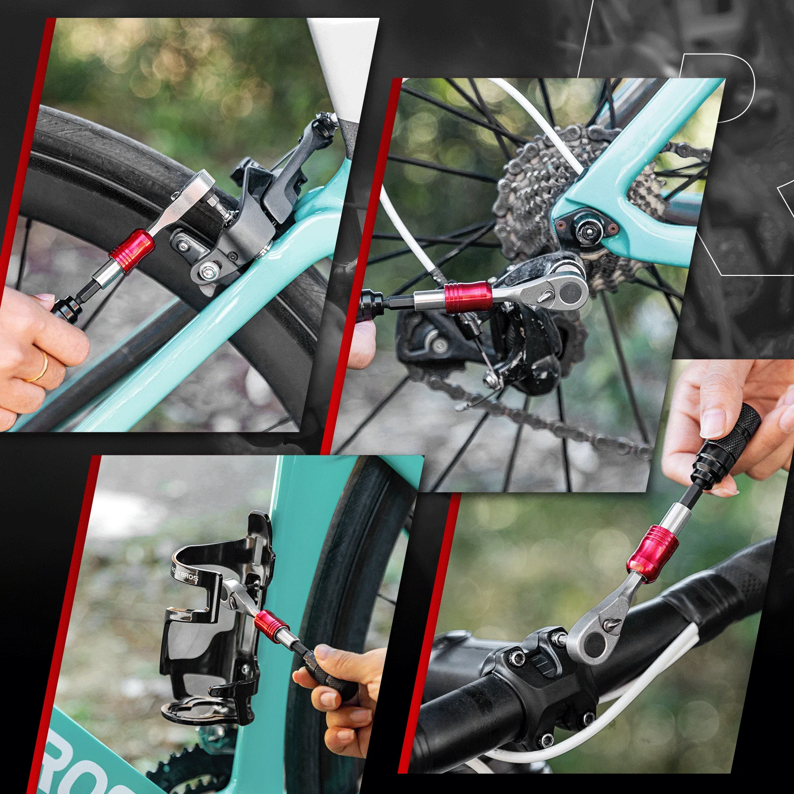 ROCKBROS Ratschenschlüssel Set 1 4 Zoll Mini Repar c2e1a2b93851