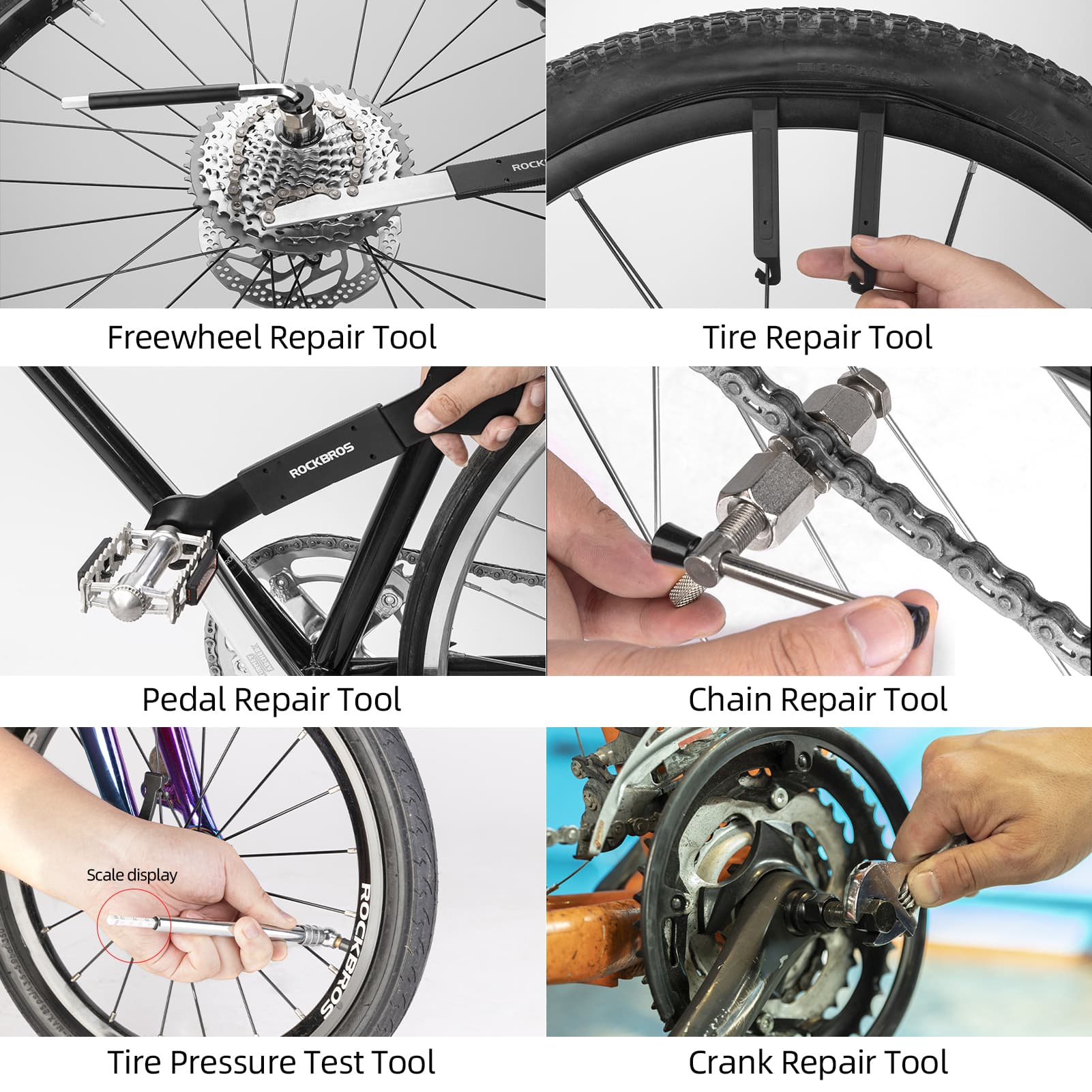ROCKBROS Reparaturwerkzeug Set 44 in 1 Fahrrad Pra b5a39ea9eb5a