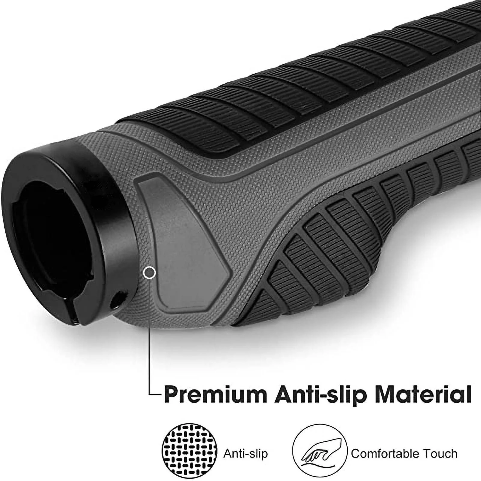 ROCKBROS Rutschfeste Fahrradgriffe aus Gummi mit L 7930ae70b3fc