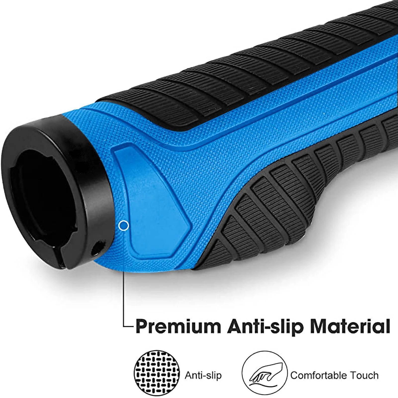 ROCKBROS Rutschfeste Fahrradgriffe aus Gummi mit L d9c8f3643a45