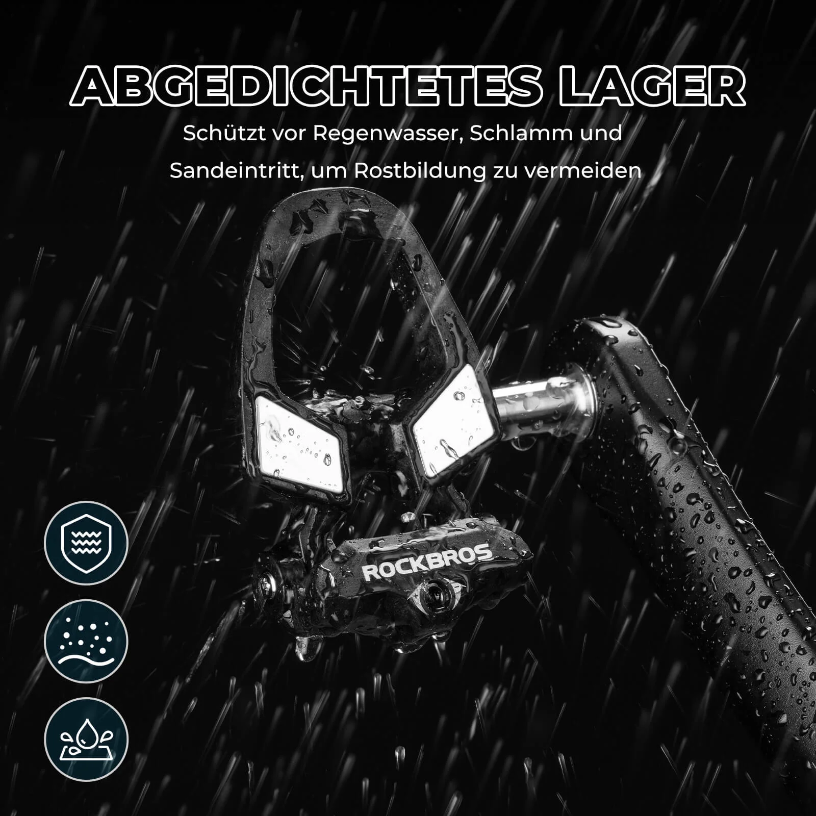 ROCKBROS SPD Fahrradpedale mit Einstellbarer Spann 7462296131cf