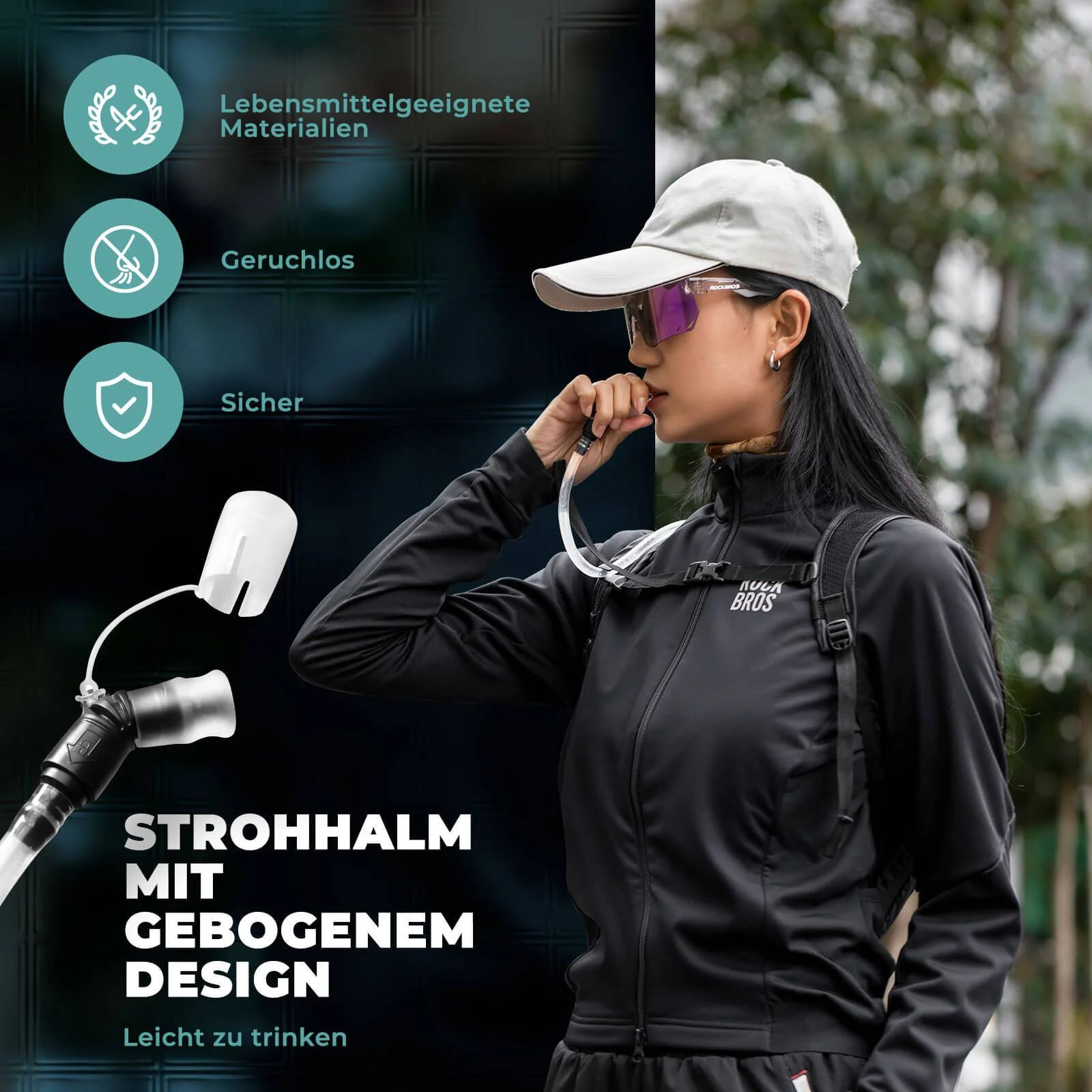 ROCKBROS Trinkblase 2L mit Trinkschlauch Leichte T 0c3e6d673a60