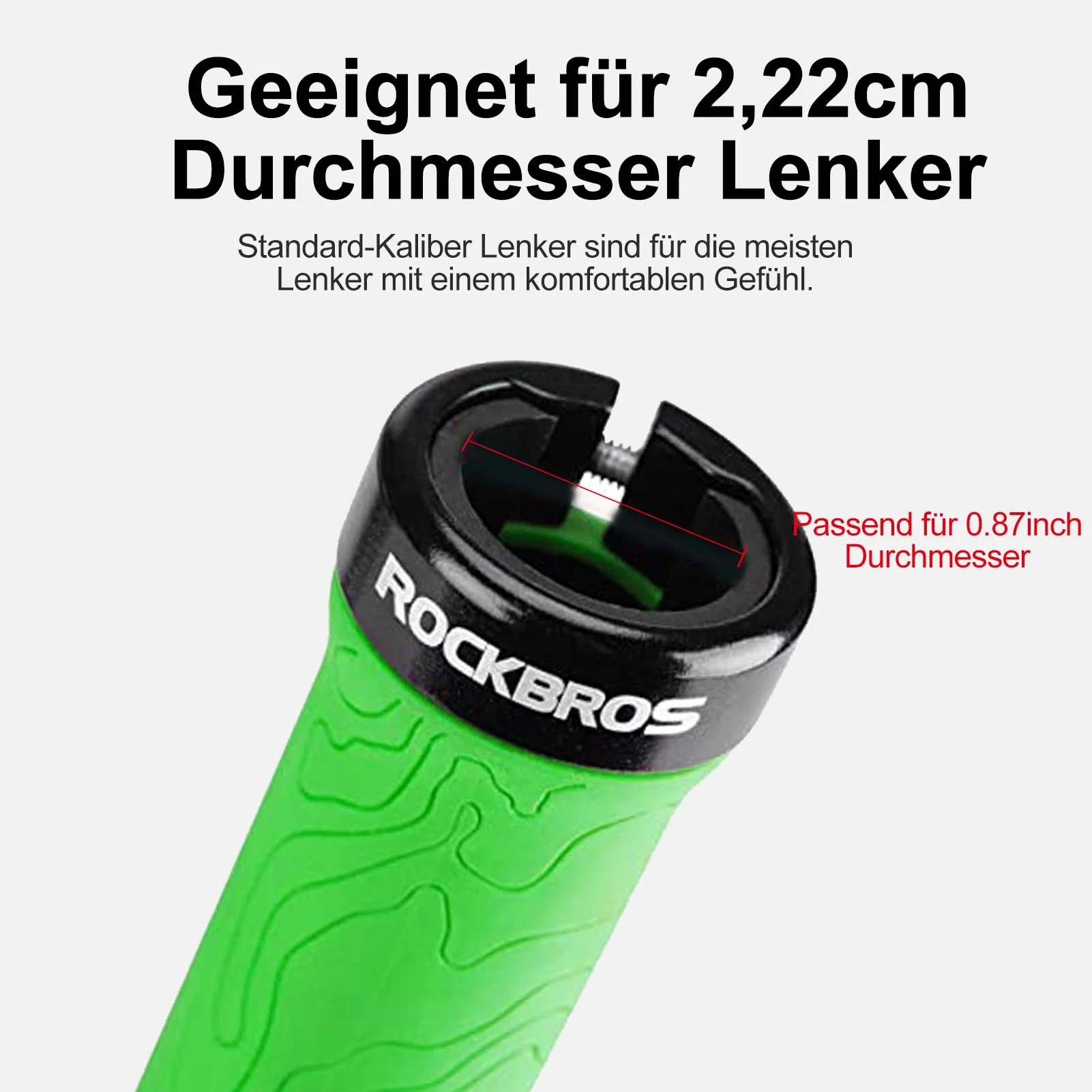 ROCKBROS Ultra Leicht Fahrradgriffe aus Gummi mit  3231efabe363