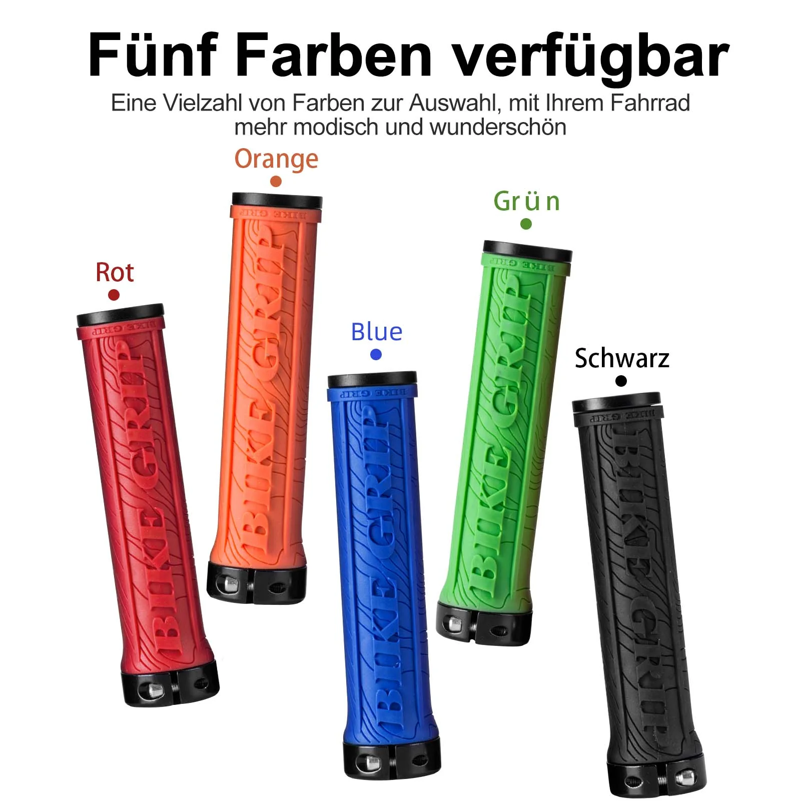 ROCKBROS Ultra Leicht Fahrradgriffe aus Gummi mit  8717eabaca76