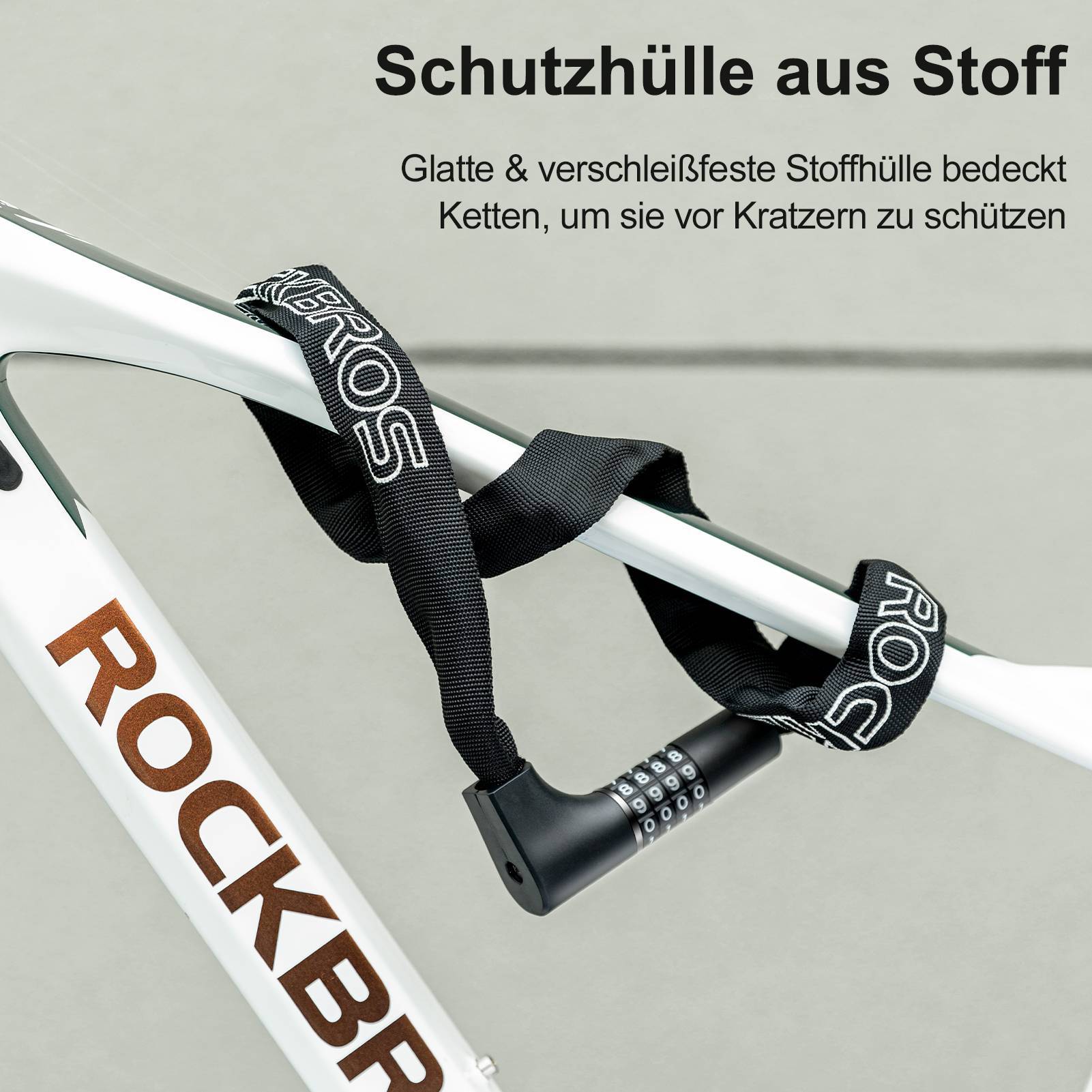 ROCKBROS Zahlenschloss mit 4 stelligem Zahlencode  9e591ff178a4