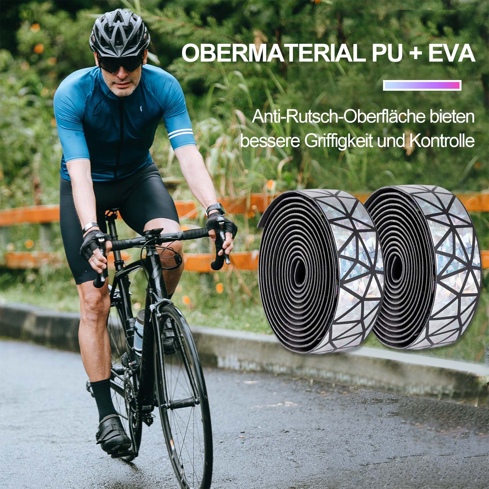 ROCKBROS rutschfest Fahrrad Lenkerband für MTB Ren 637619ef6000