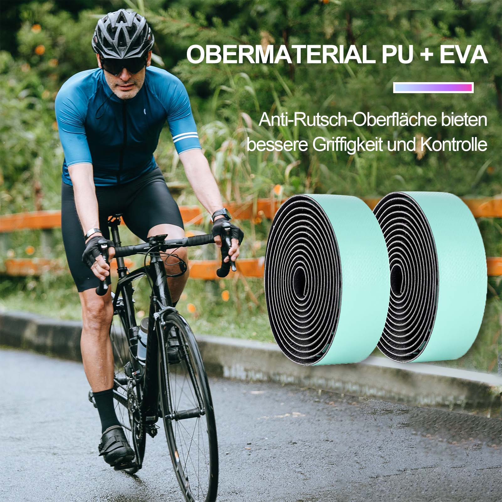 ROCKBROS rutschfest Fahrrad Lenkerband für MTB Ren eaa4973810a2