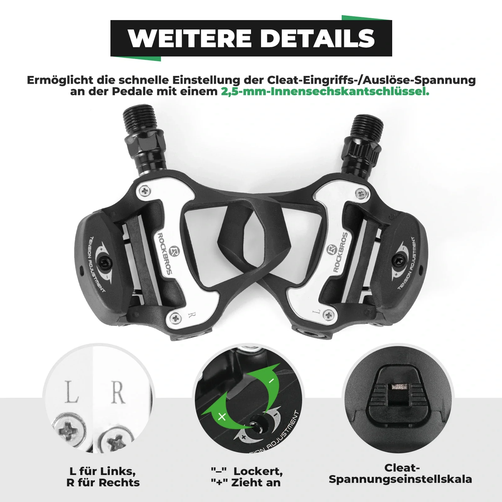 SPD Fahrradpedale 146g Leichtgewicht LOOK KEO Komp cd45f65eb7f4