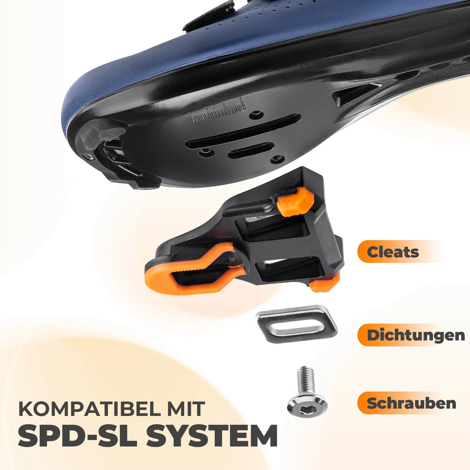 SPD Pedale Einstellbarer Spannung inkl  Cleats für 5cc310565729