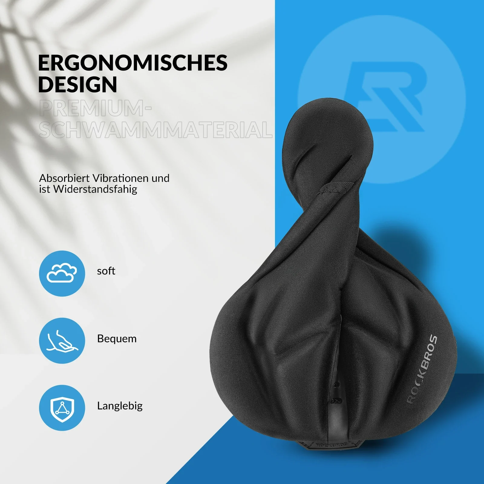 Sattelbezug Fahrrad  weicher Gelüberzug Sattelschu d9a263e07fc3