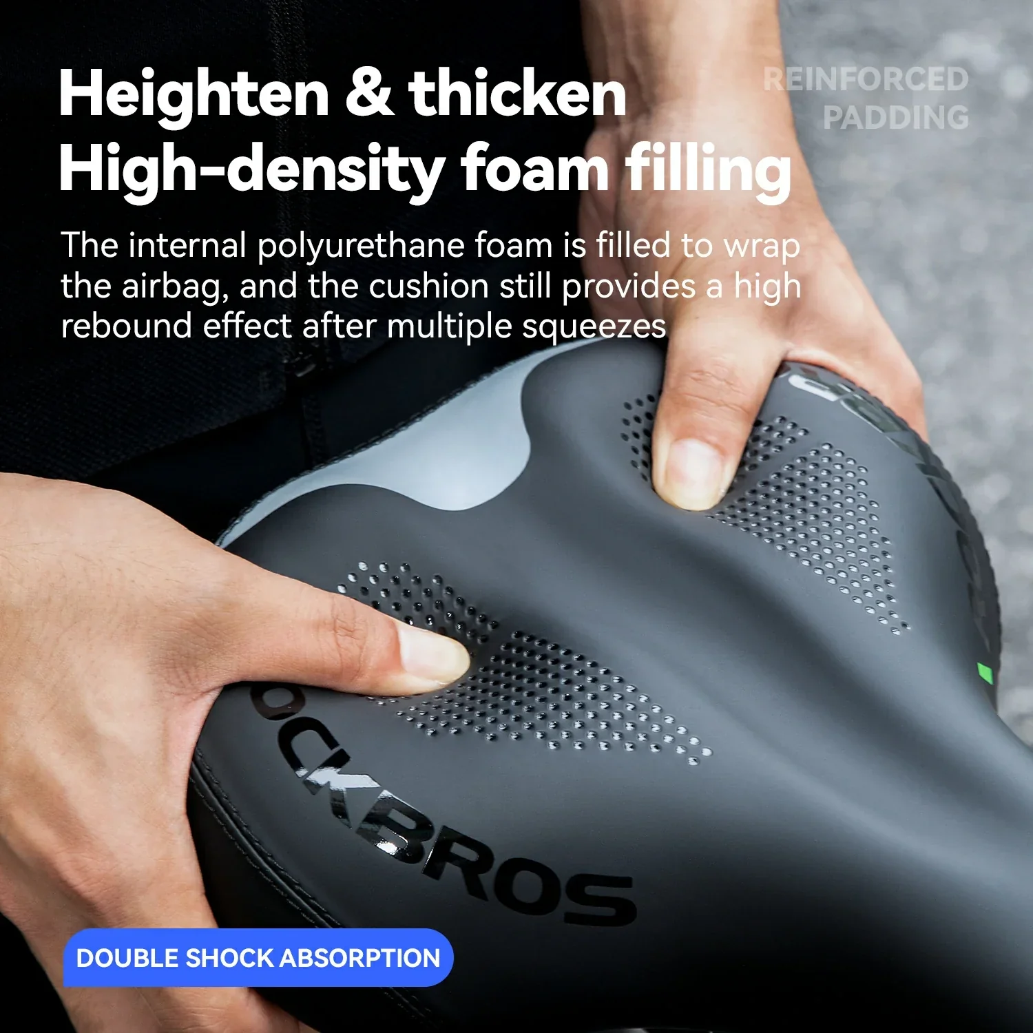 Verstellbarer Fahrradsattel mit Luftkissen  b3fe14285696