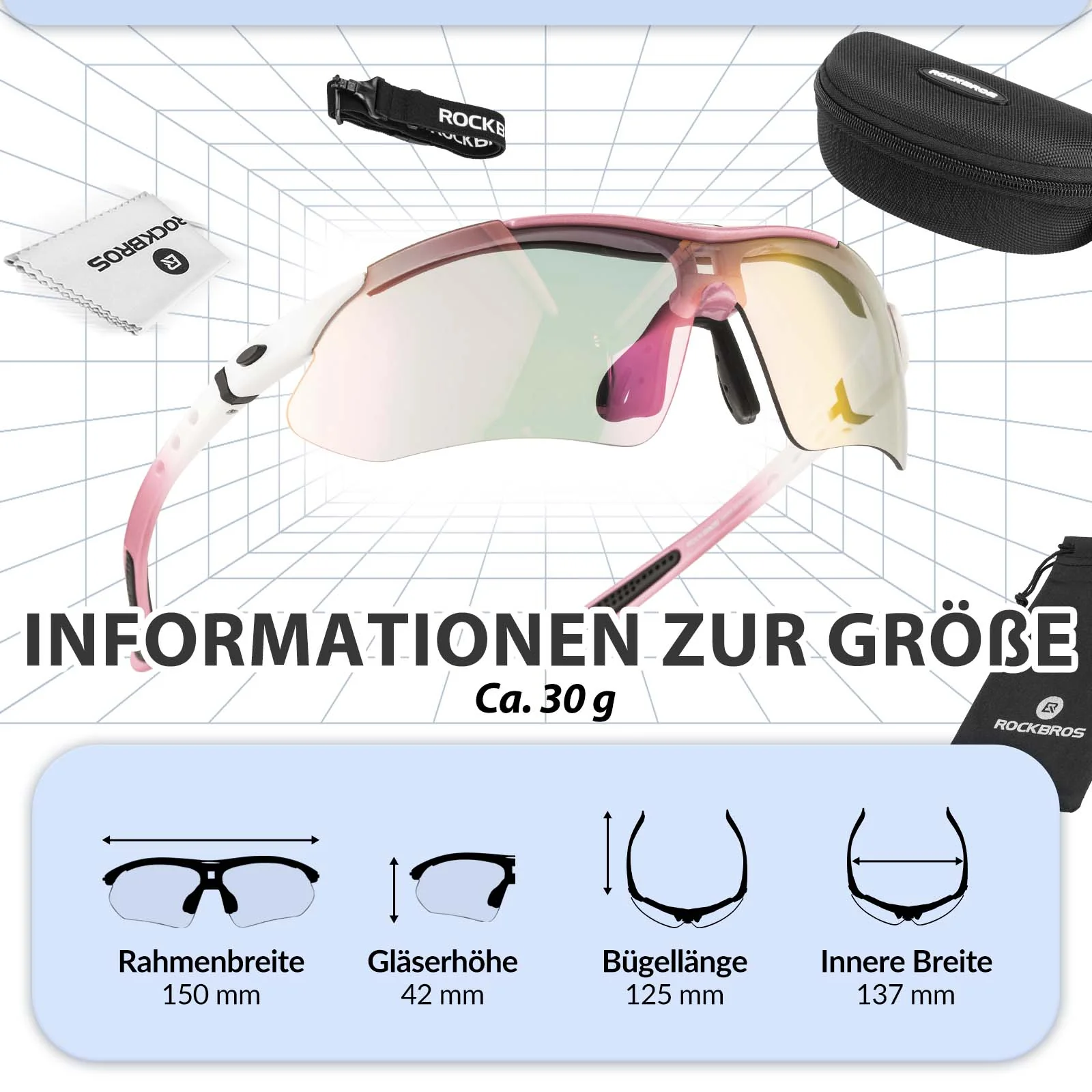 Adaptive Selbsttönende Sportsonnenbrille  UV400  06395ed967e7