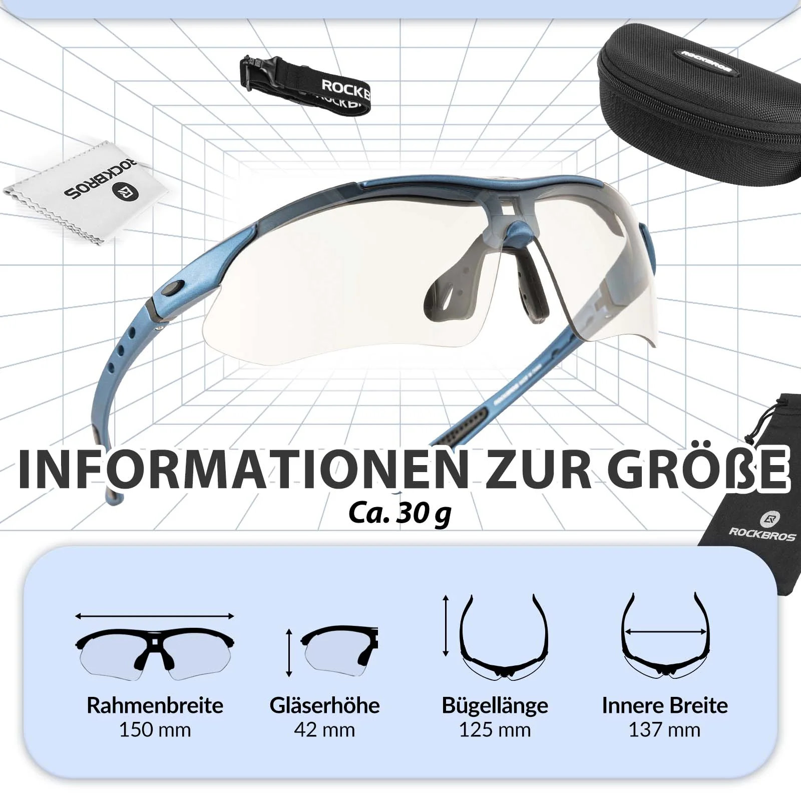 Adaptive Selbsttönende Sportsonnenbrille  UV400  33524226721f