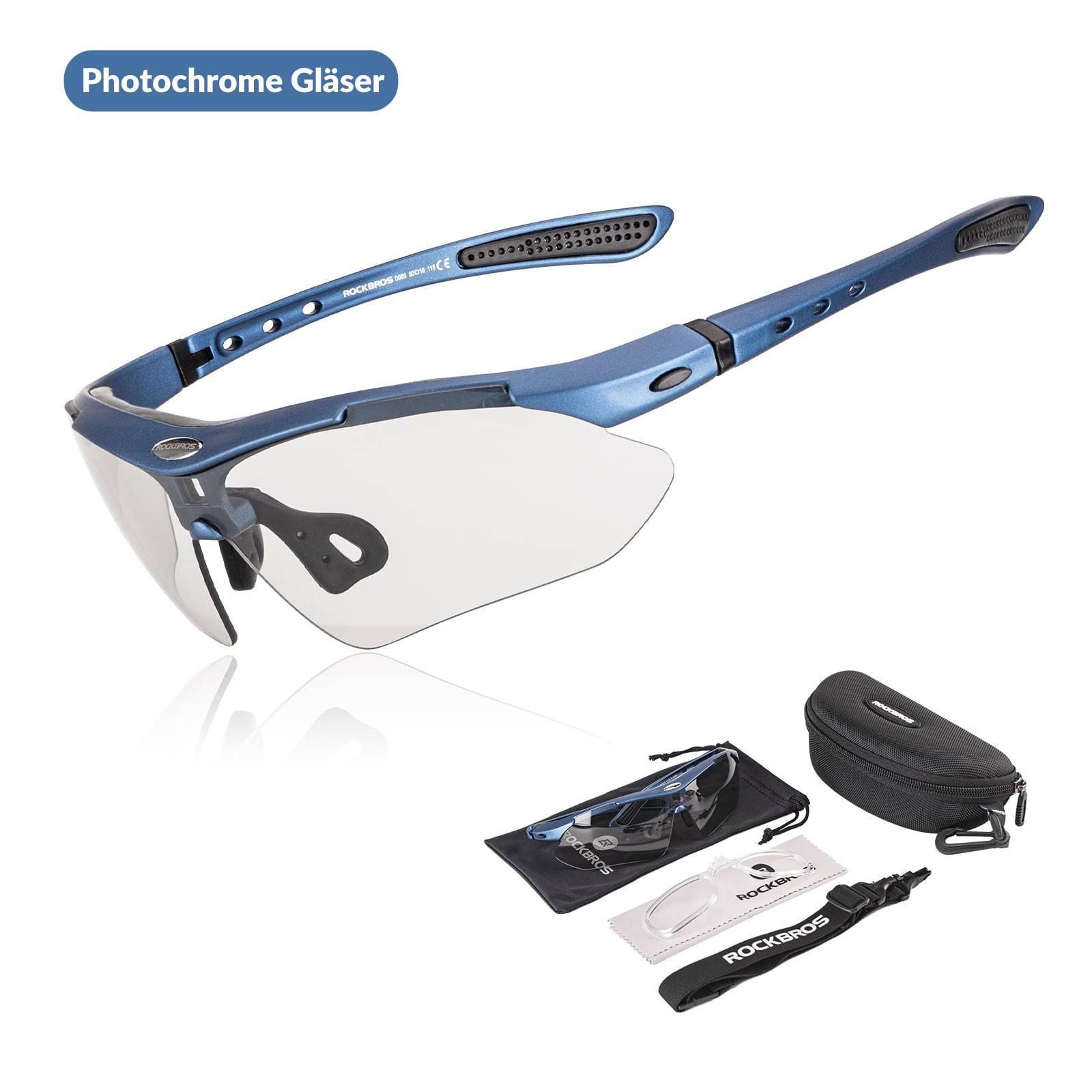 Adaptive Selbsttönende Sportsonnenbrille  UV400  3a6fe0d261af