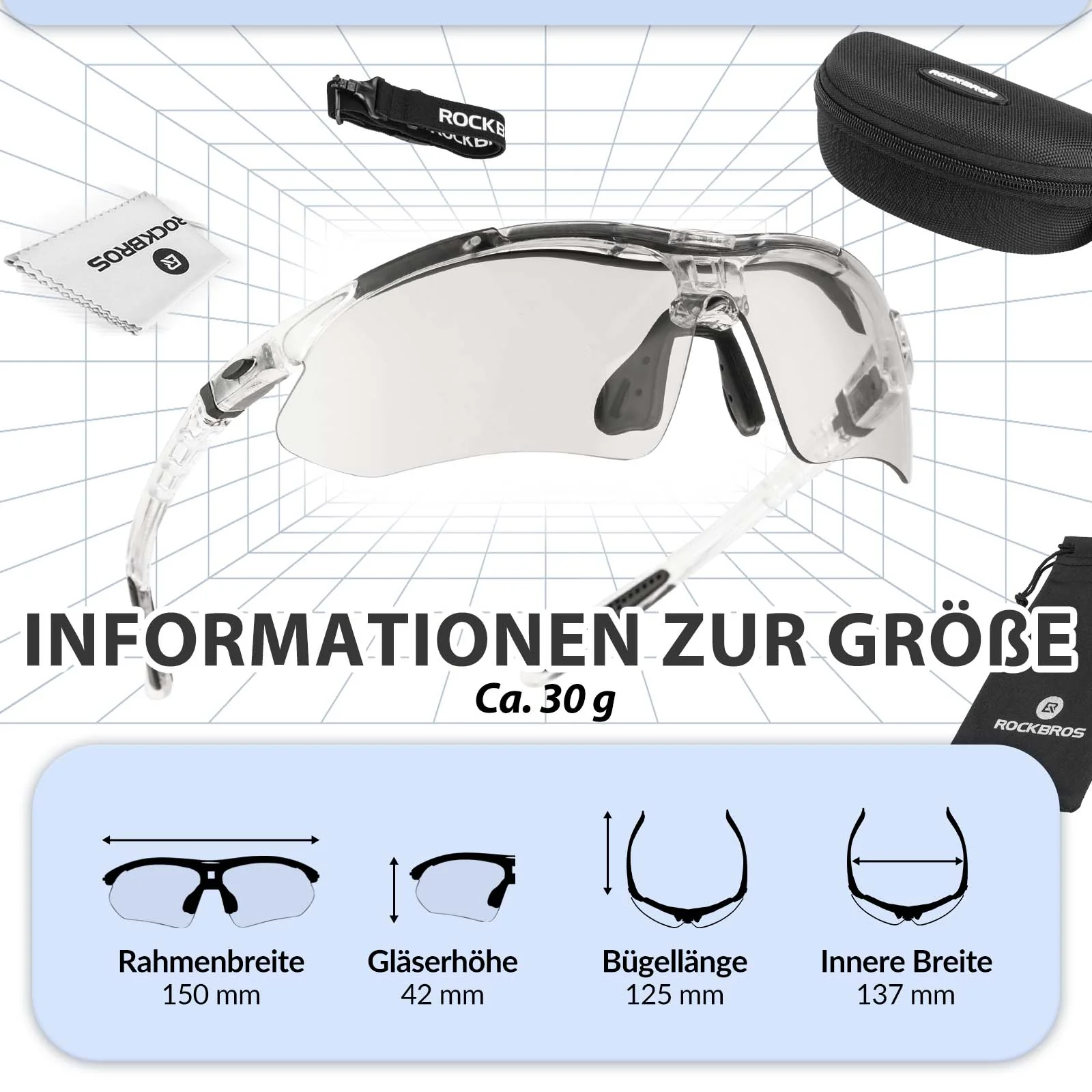Adaptive Selbsttönende Sportsonnenbrille  UV400  fb7920aaf40c