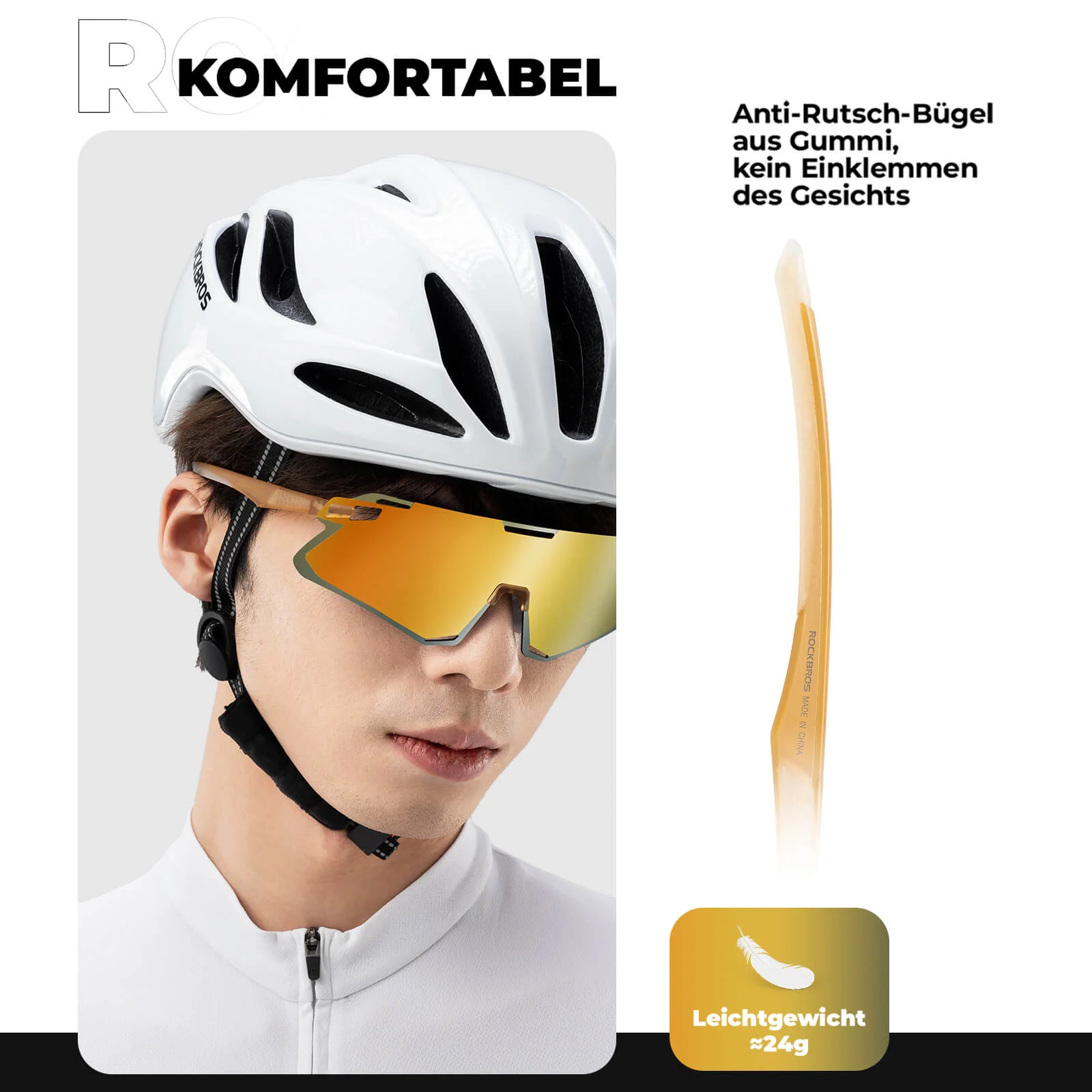 Aerodynamische und Windabweisende Sportbrille 14d52650af40