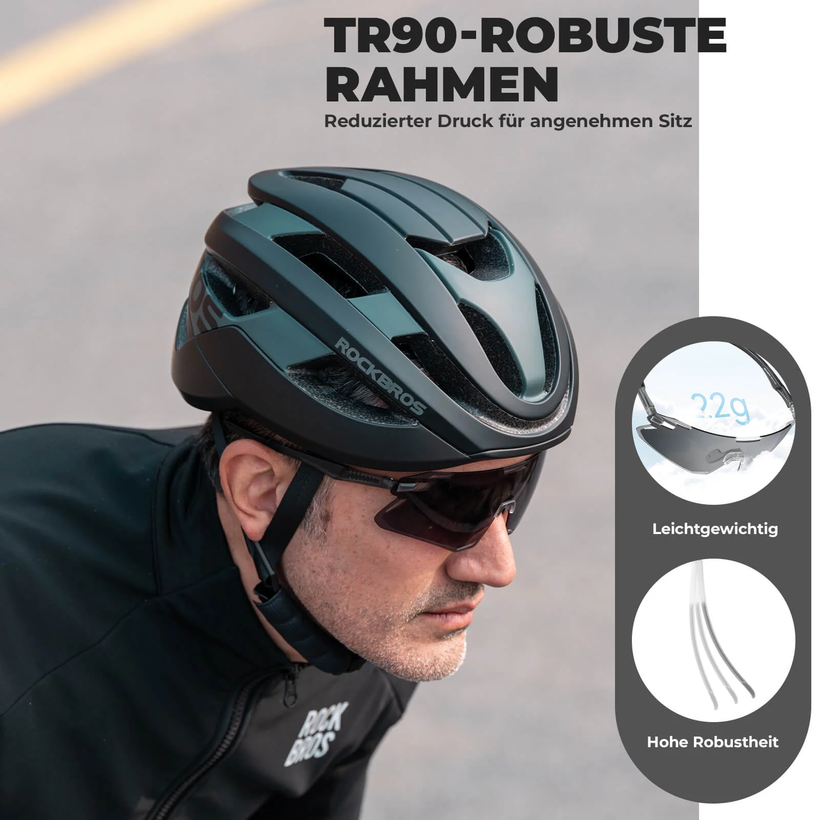 Aerodynamische und Windabweisende Sportbrille 182467acee80