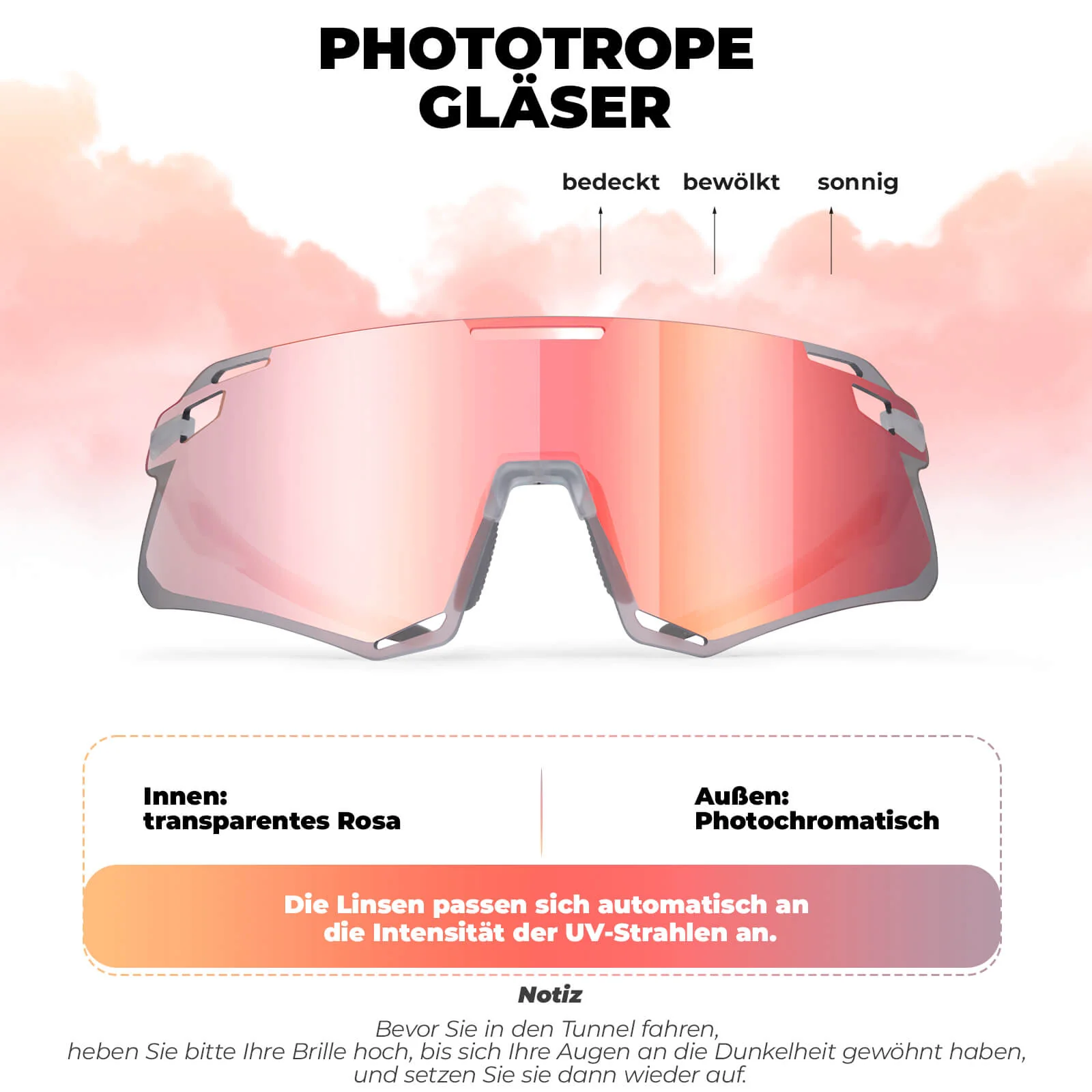 Aerodynamische und Windabweisende Sportbrille 2b960f13c9da