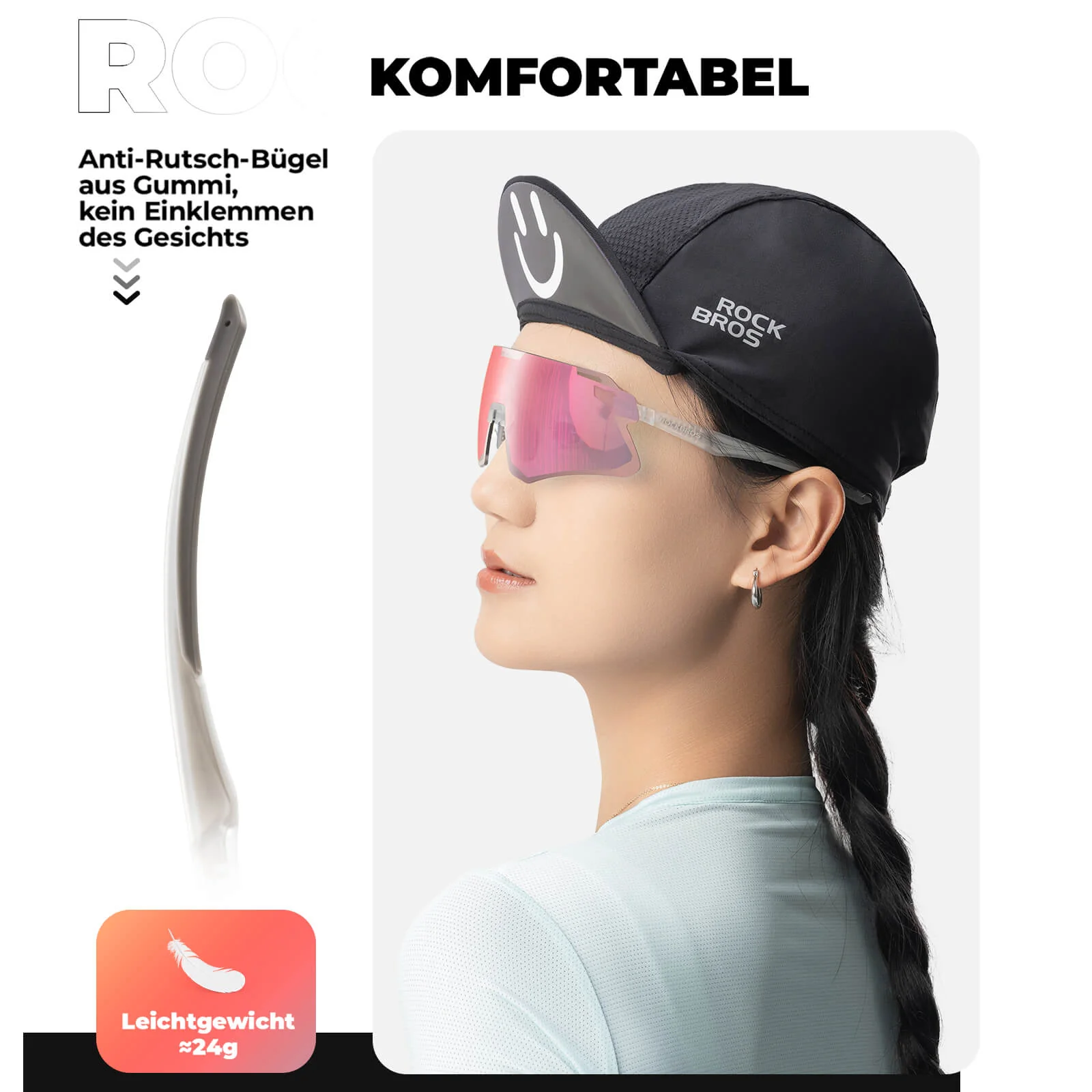 Aerodynamische und Windabweisende Sportbrille 82f3cf9565ca