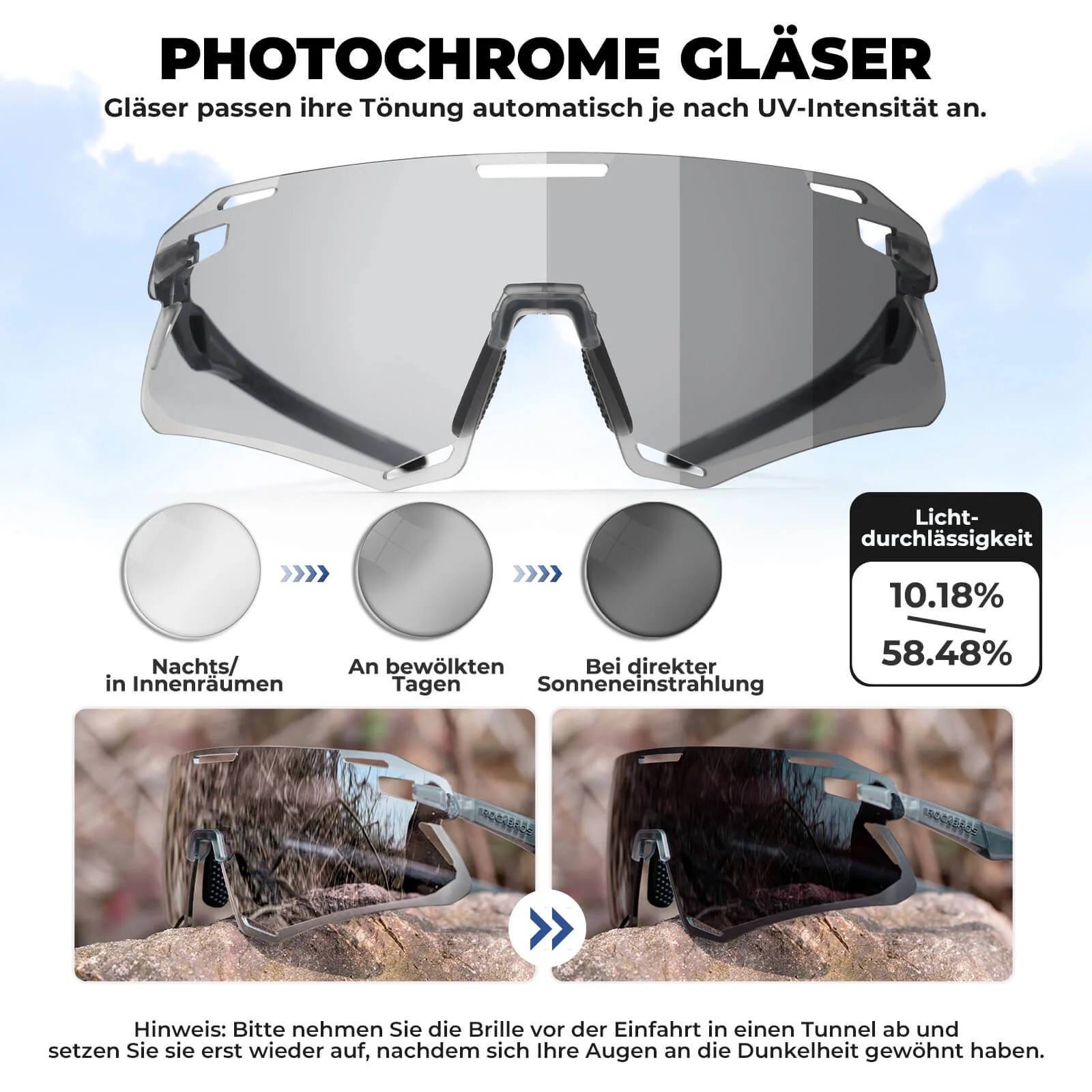 Aerodynamische und Windabweisende Sportbrille 9bb2a198b25a