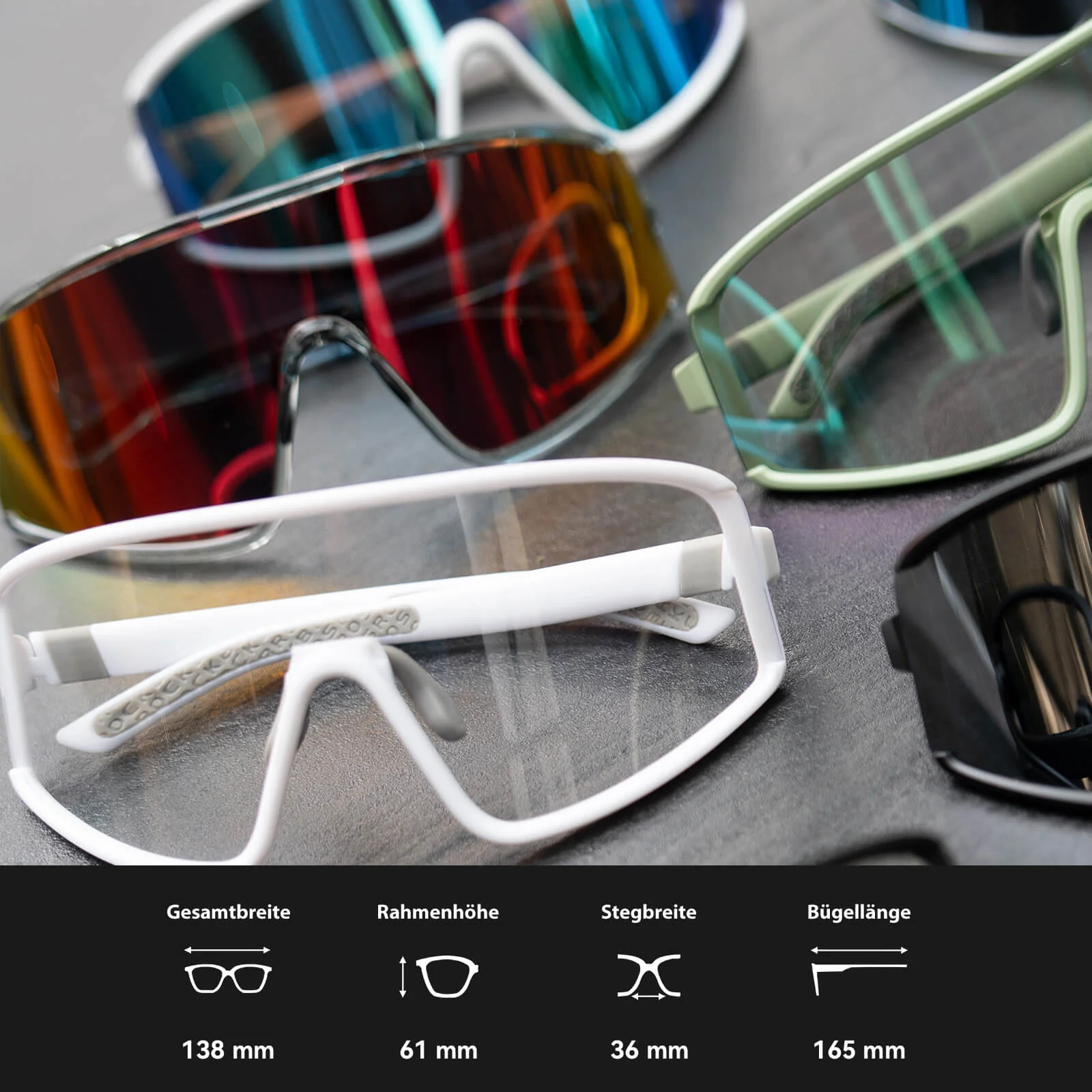 Anti Beschlag Sonnenbrille Selbsttönend UV400 Schu cd95e7cd8a55