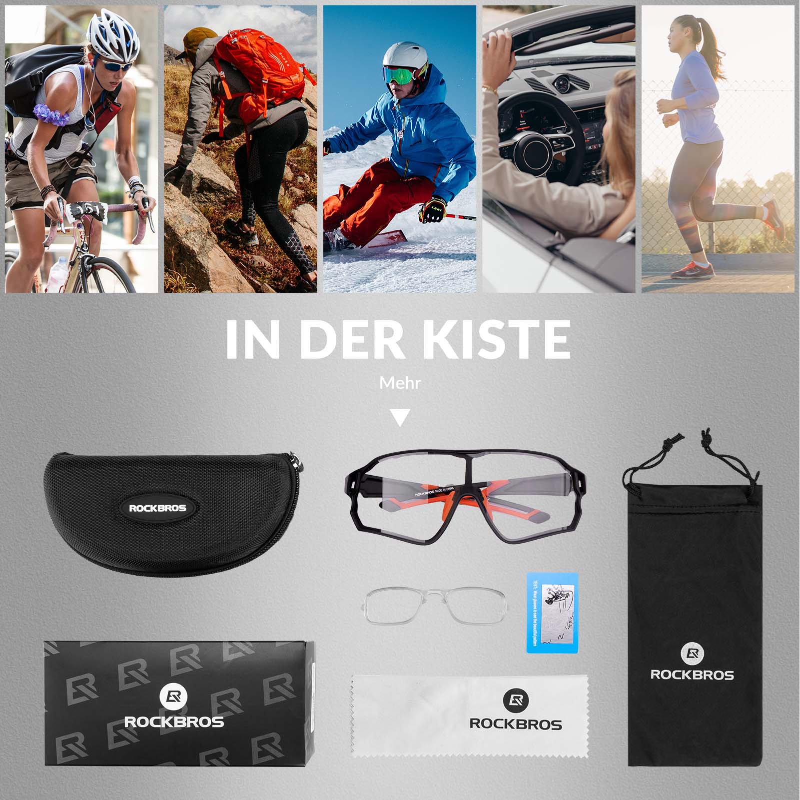Dynamische Radbrille mit UV400 Sonnenfilter 90f65d91375f