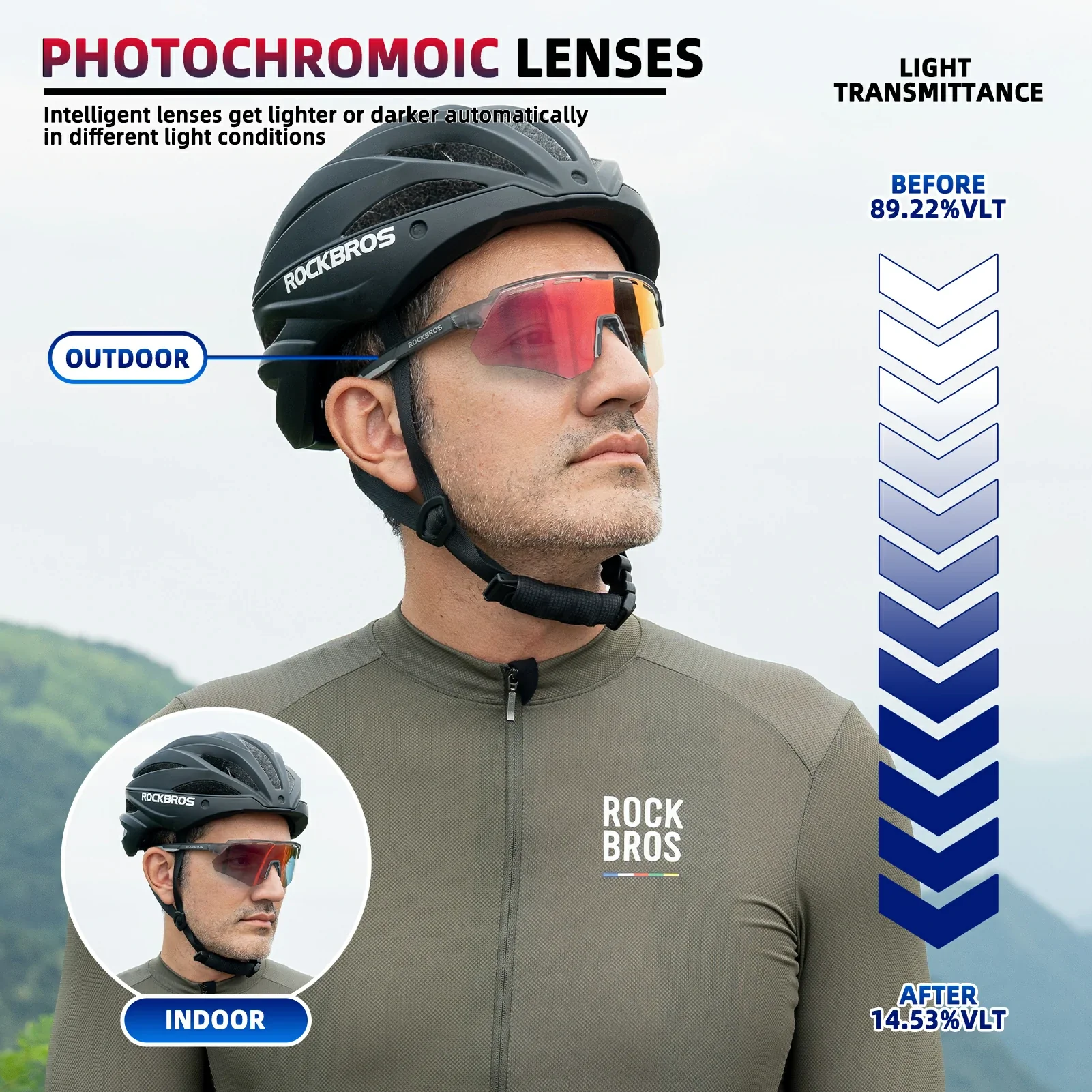 Fahrradbrille Photochromatisch Unisex 112435c786fa