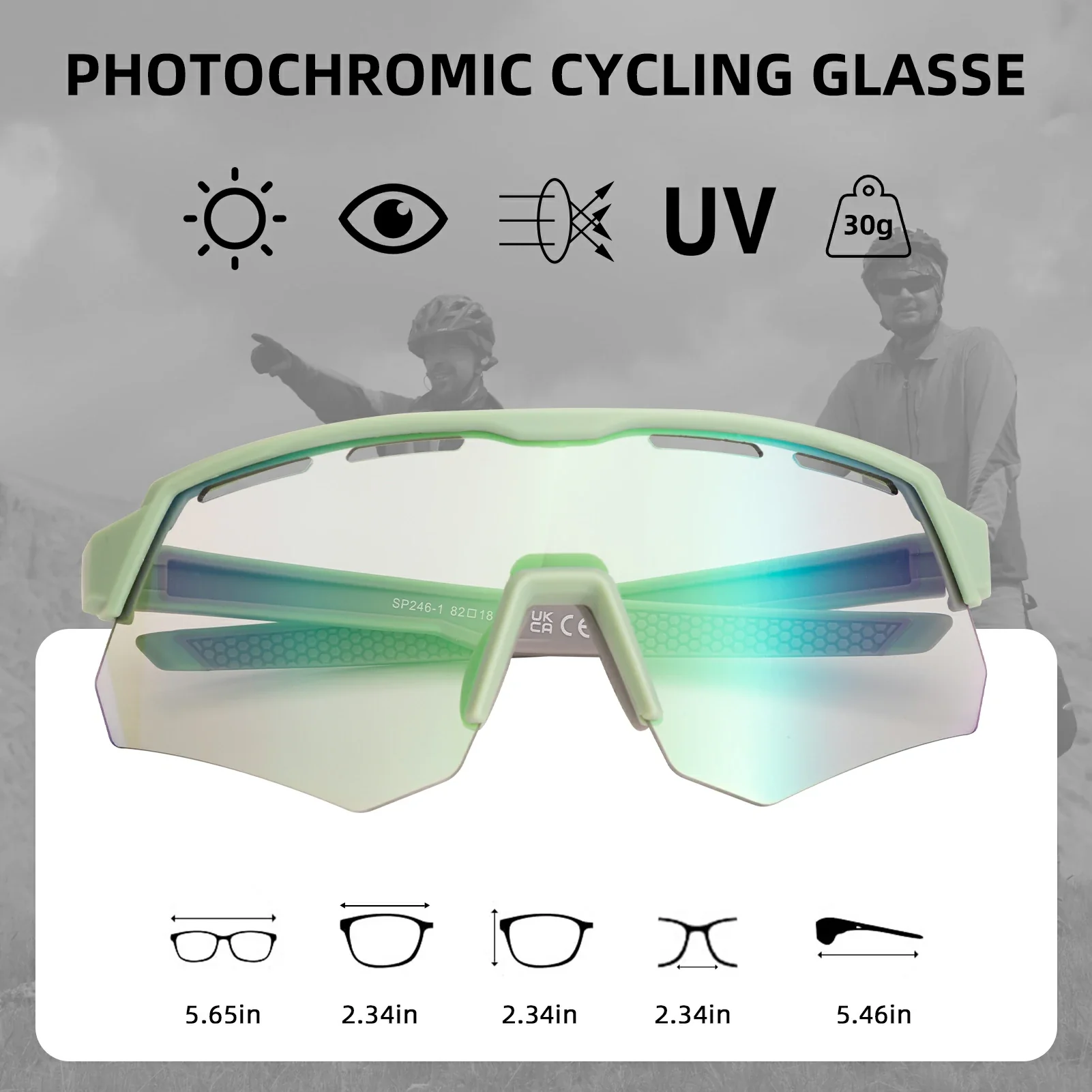 Fahrradbrille Photochromatisch Unisex c2ed5c4e4727