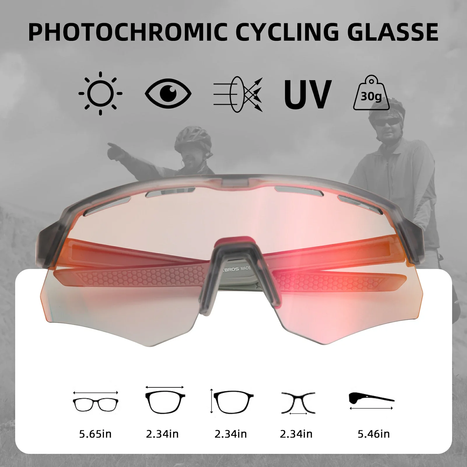Fahrradbrille Photochromatisch Unisex cd2e0754b5fd