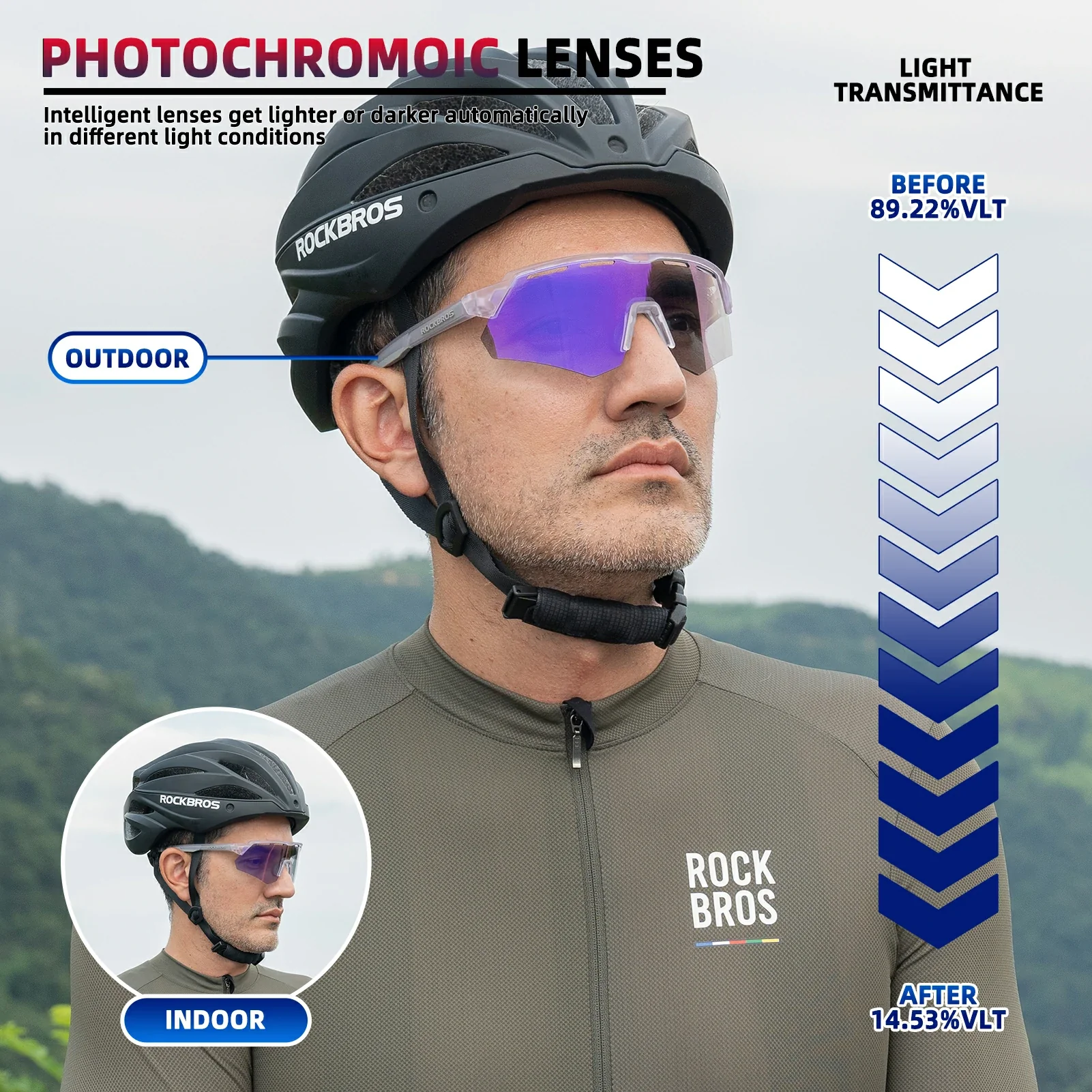 Fahrradbrille Photochromatisch Unisex e1b754559d62