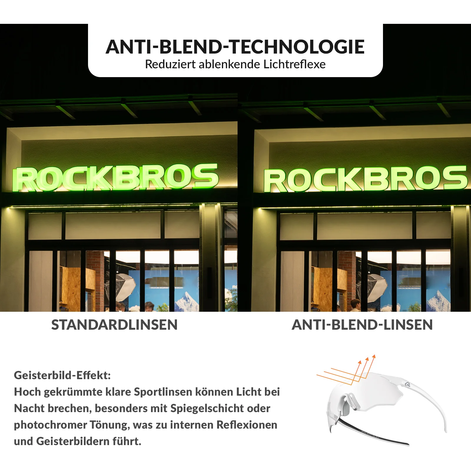 Fahrradbrille Selbsttönend UV400 Schutz Ohne Rahme d73c18bdb1d1