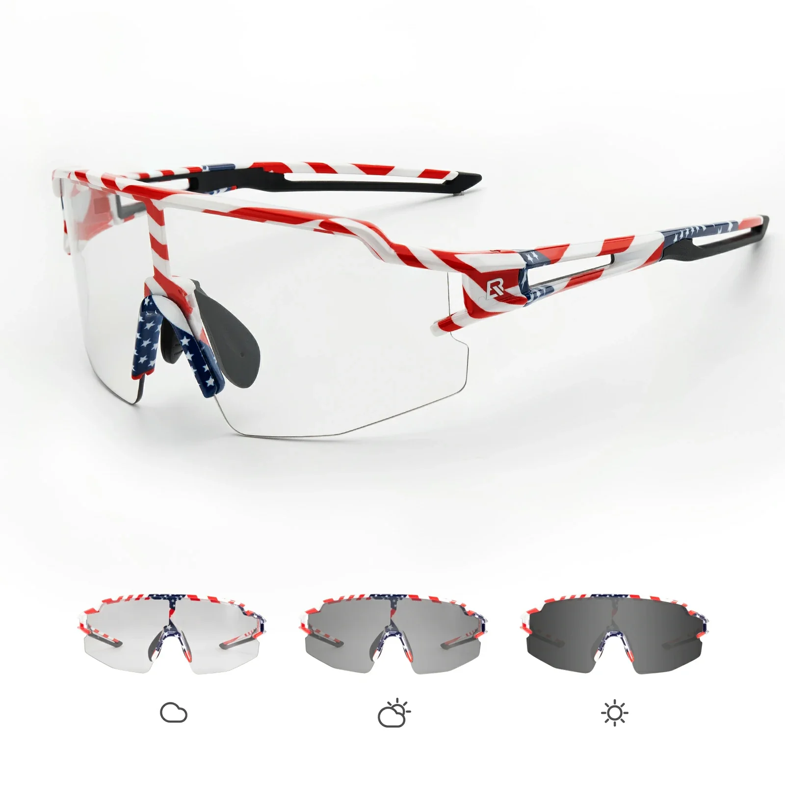 Fahrradbrille UV 400 Photochromatisch 08a2fa61a701