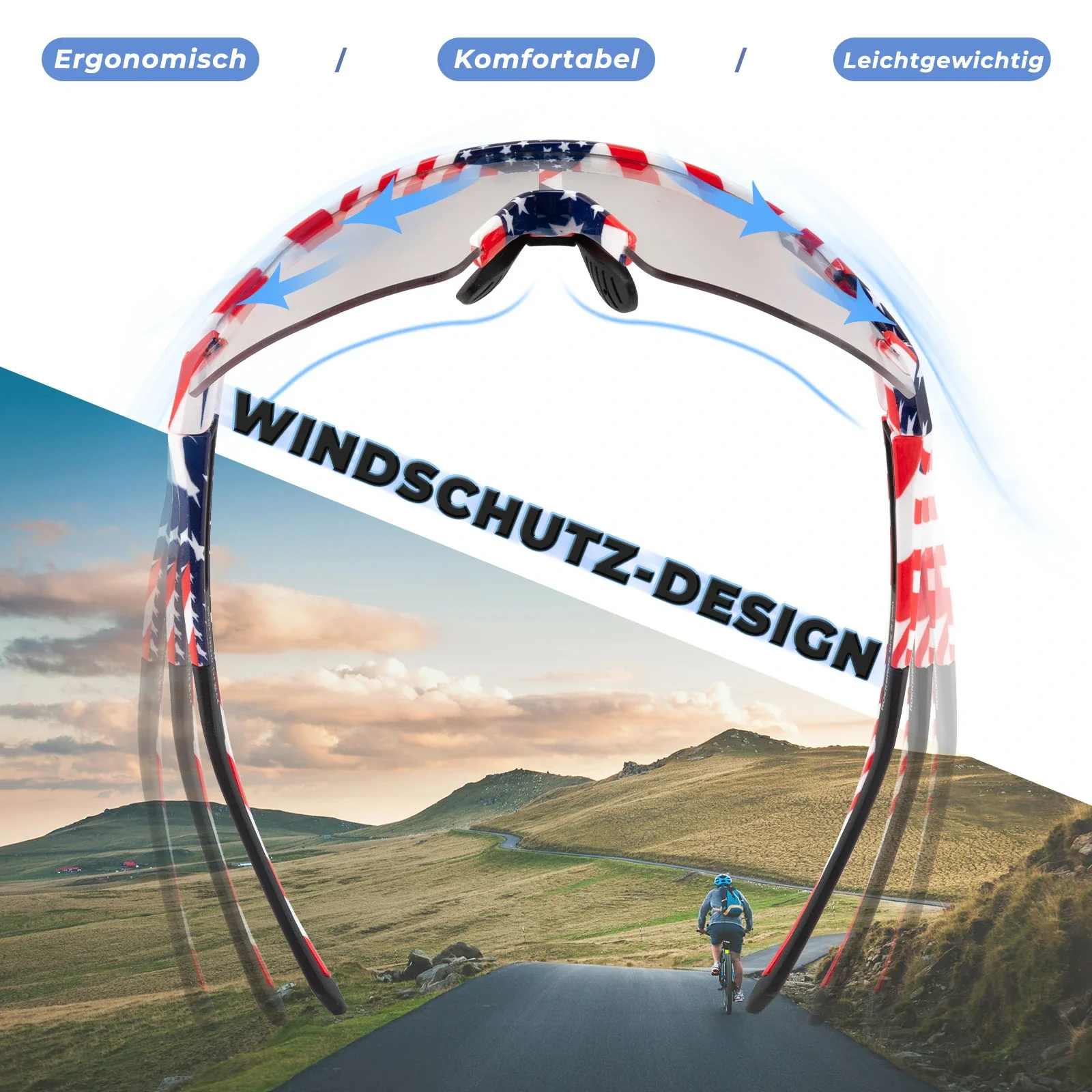 Fahrradbrille UV 400 Photochromatisch 14bdac94baf4
