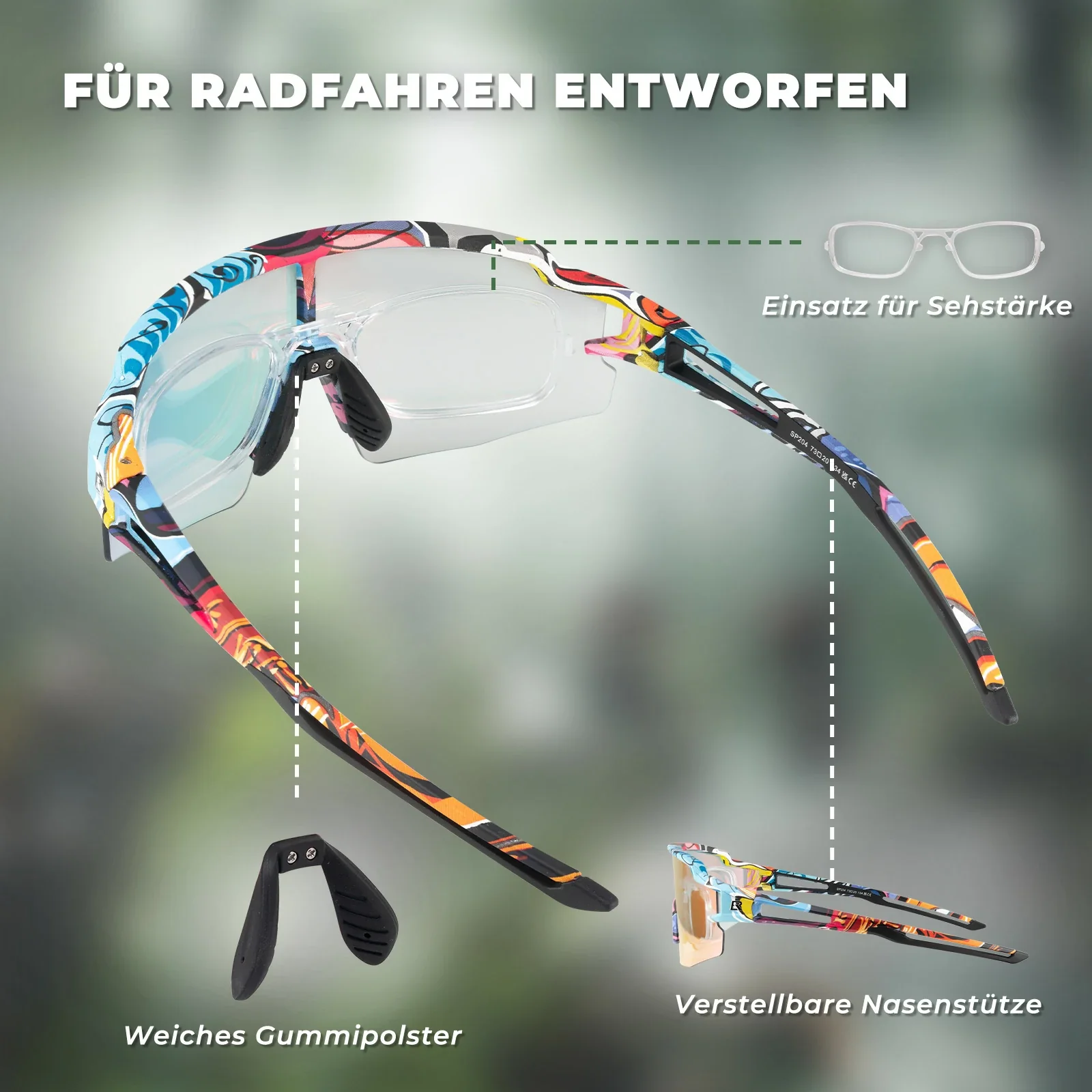 Fahrradbrille UV 400 Photochromatisch 1e7cff1cad4e