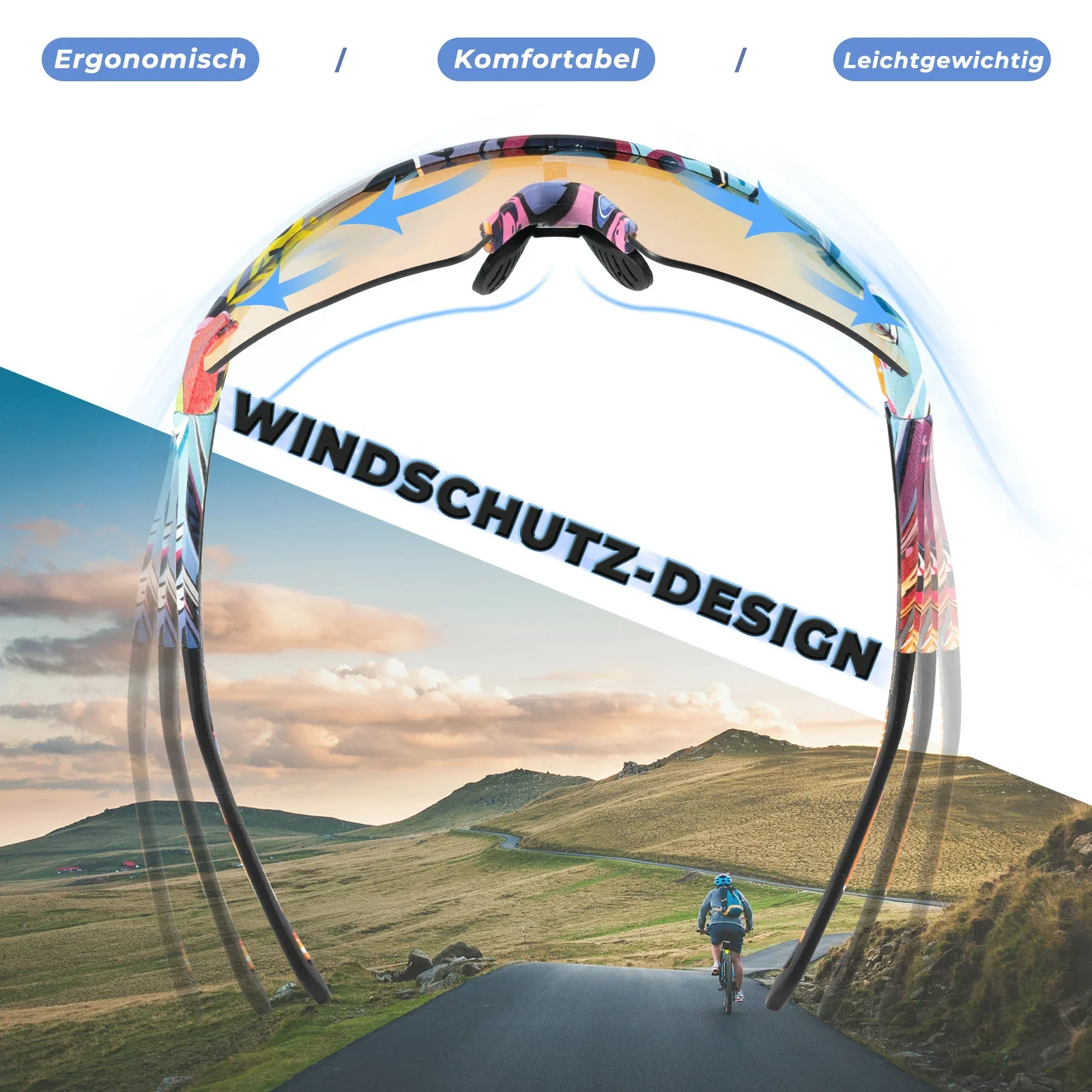 Fahrradbrille UV 400 Photochromatisch e84f003008ef