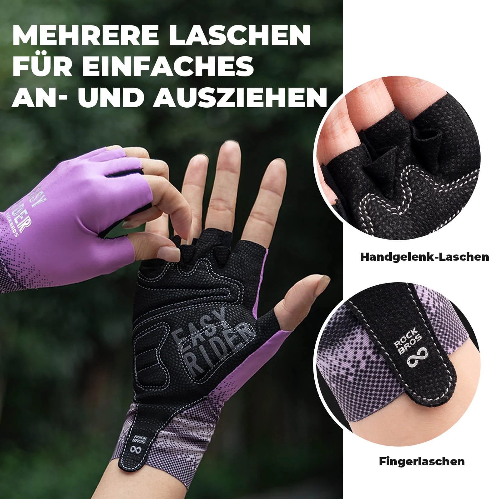 Halbfinger Fahrradhandschuhe Atmungsaktiv Rutschfe 07378490c4f7