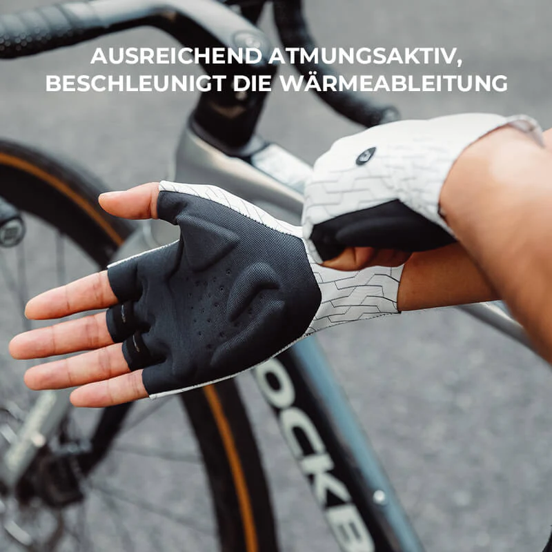 Halbfinger Fahrradhandschuhe Atmungsaktiv Stoßdämp 4f02ca382e55