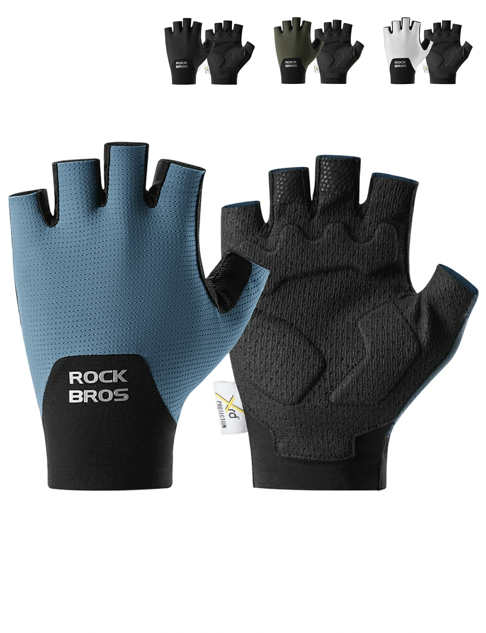 Halbfinger Fahrradhandschuhe mit PORON XRD Polster 4865ccecd6b6