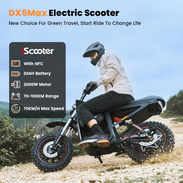 Iscooter DX5MAX Elektromos Robogo 03