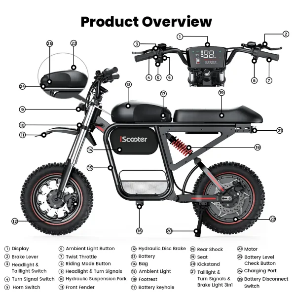Iscooter DX5MAX Elektromos Robogo 15
