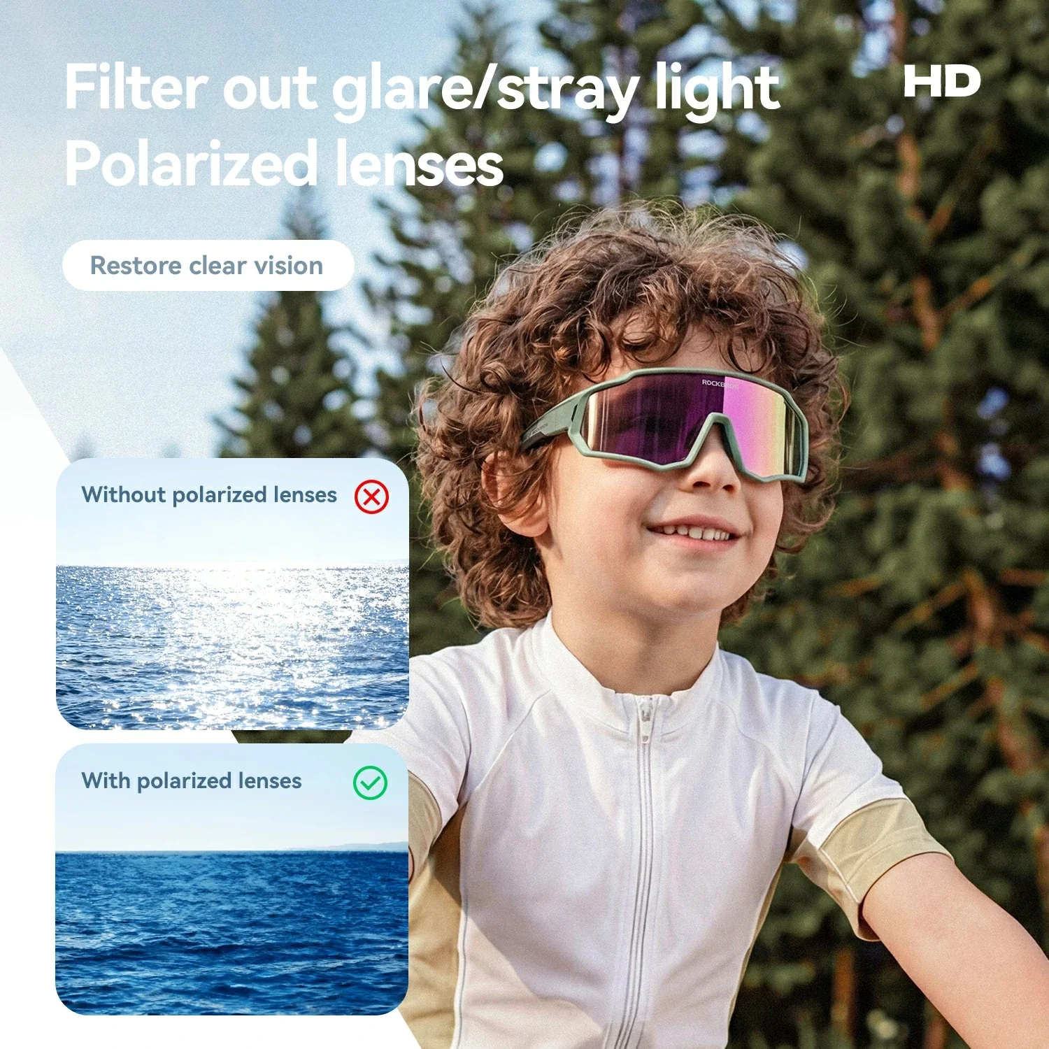 Kinder Fahrrad Sonnenbrille   Polarisiert Photochr 32642151a5f1