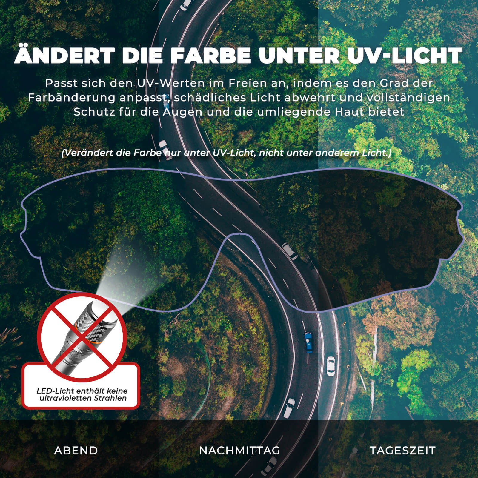 Photochromatische Fahrradbrille für Damen und Herr 7ead7d430b0e