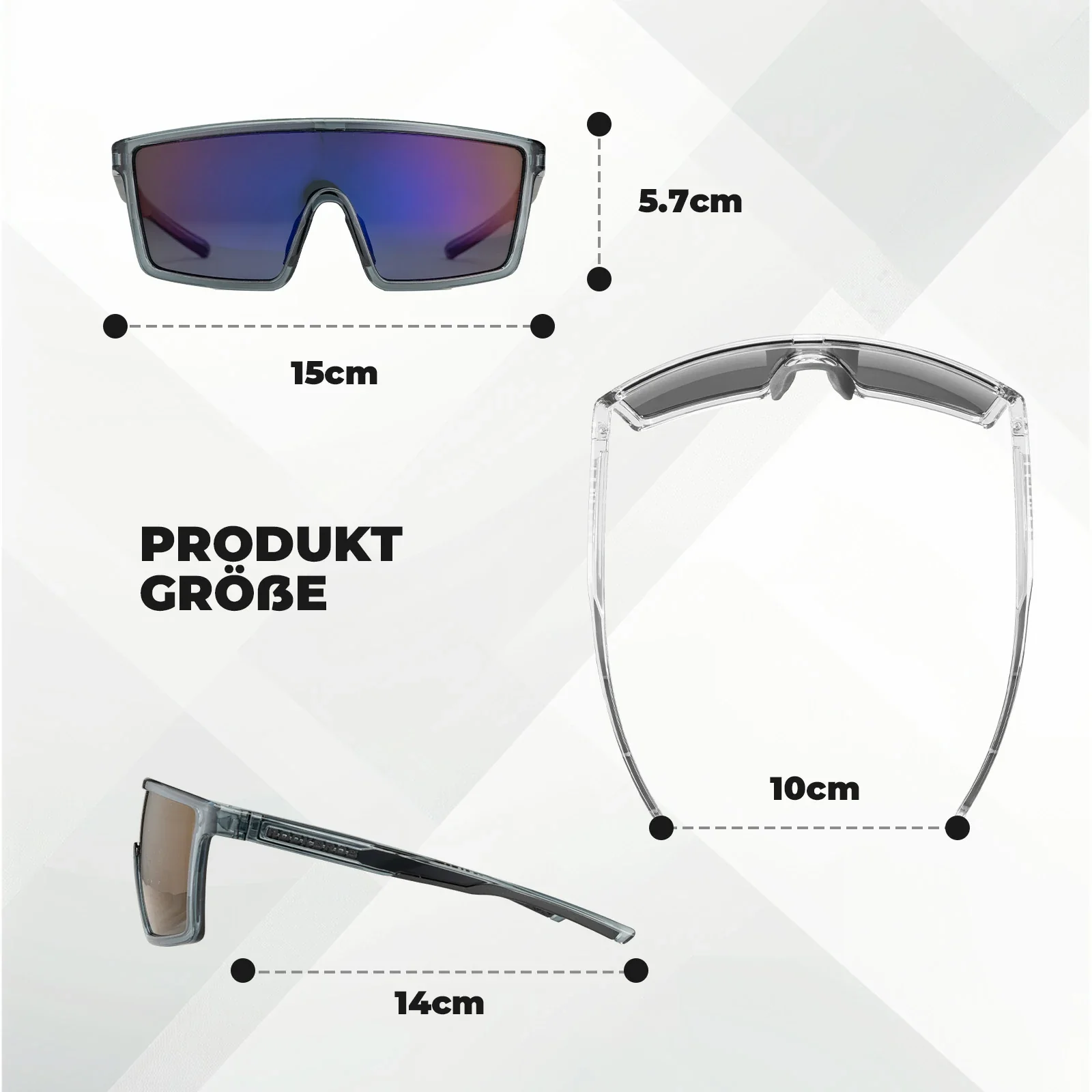 Polarisiert Fahrradbrille  UV400 mit TR90 Rahmen df01761a080e