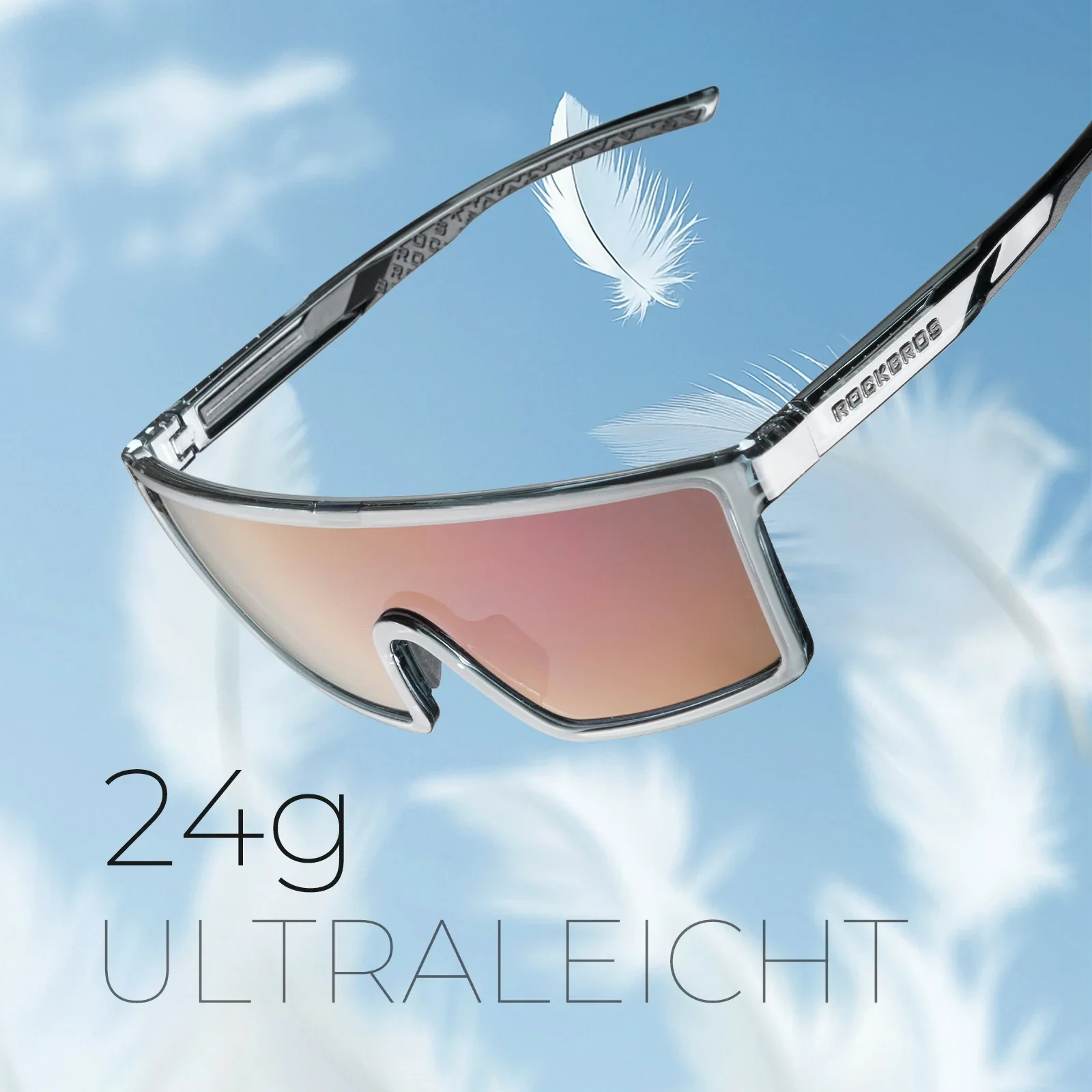 Polarisiert Fahrradbrille  UV400 mit TR90 Rahmen f208968f5fbd