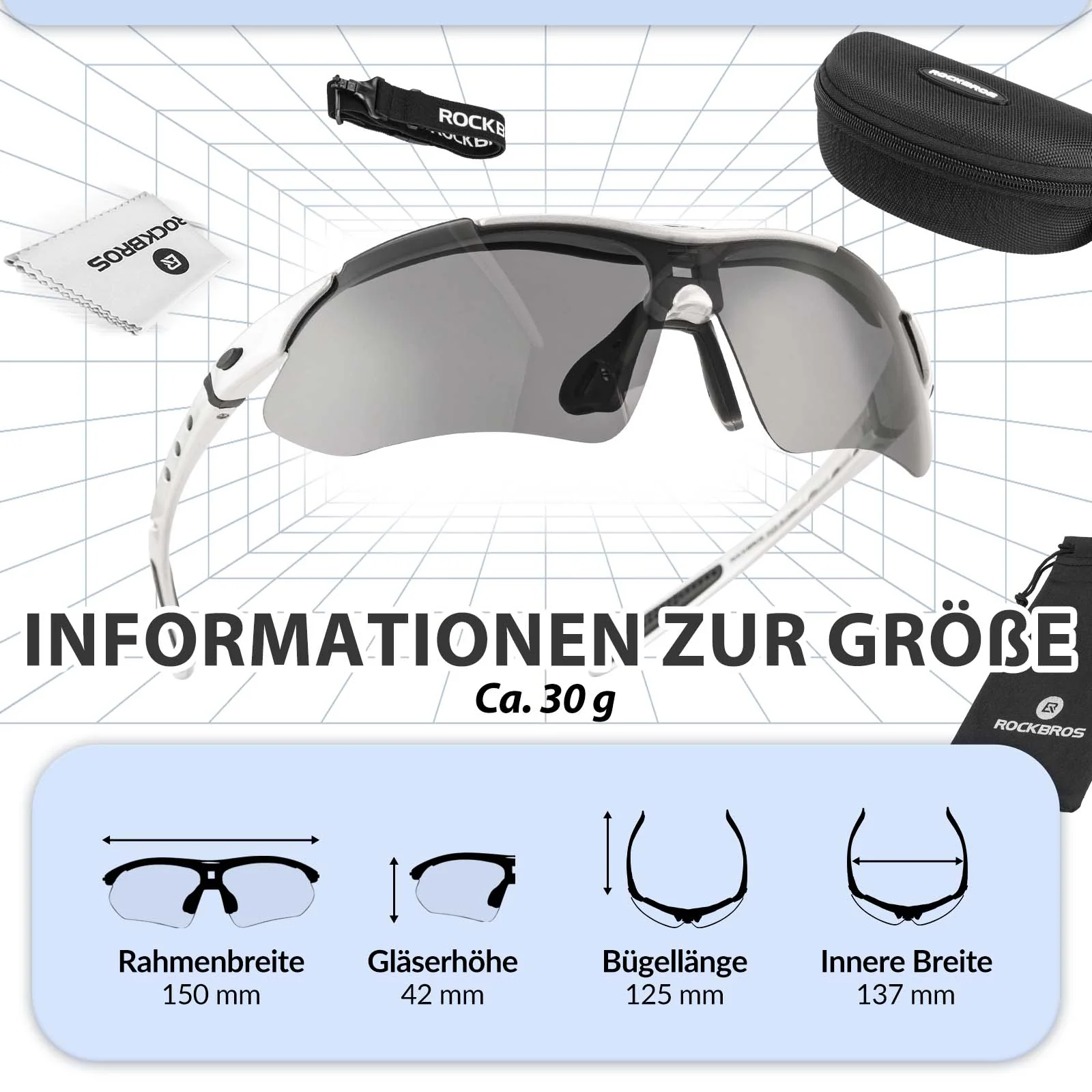 Polarisierte Fahrrad Sonnenbrille mit UV400 Schutz 47b15fbb4b70