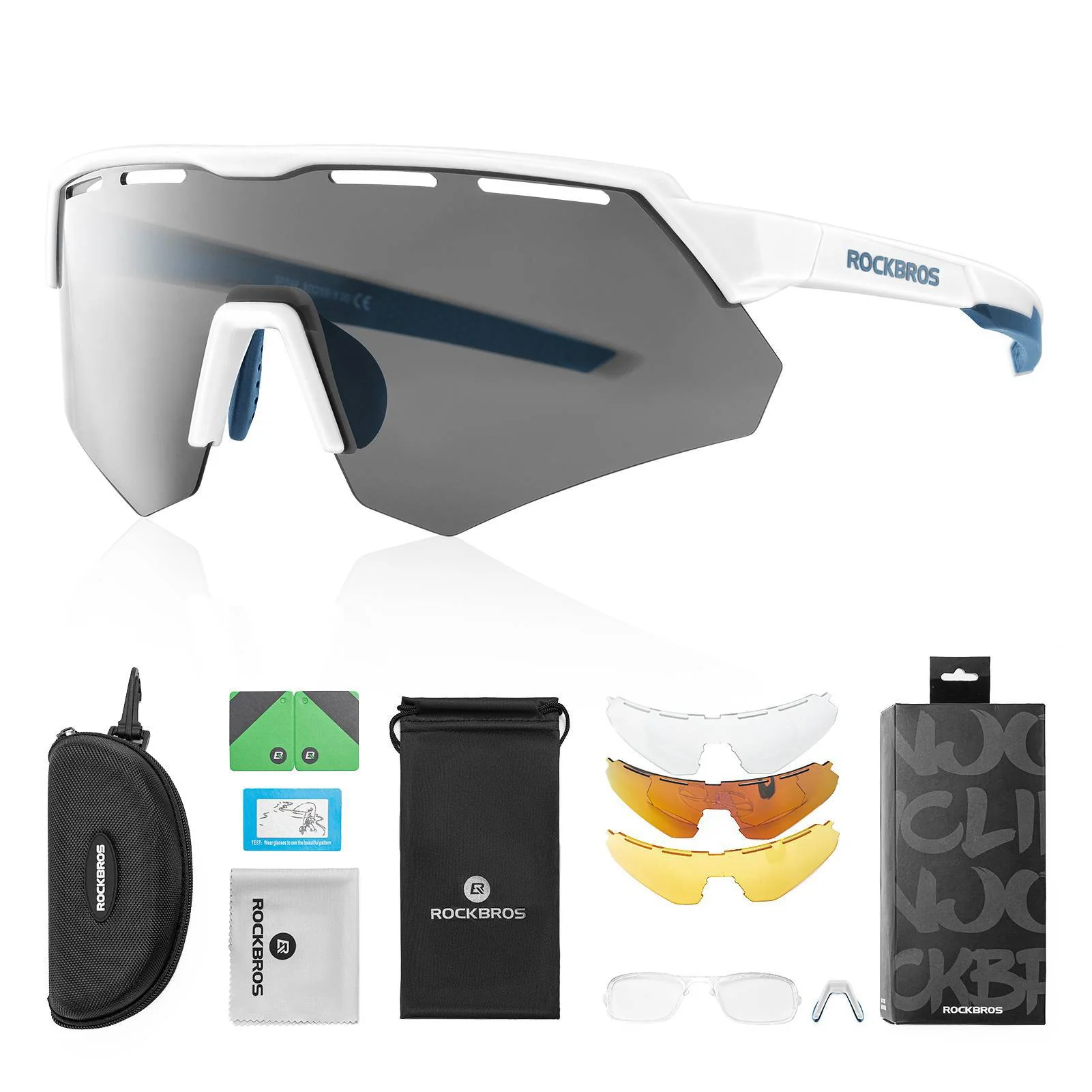 Polarisierte Fahrradbrille mit 4 Wechselgläsern d8ae5928a1f1